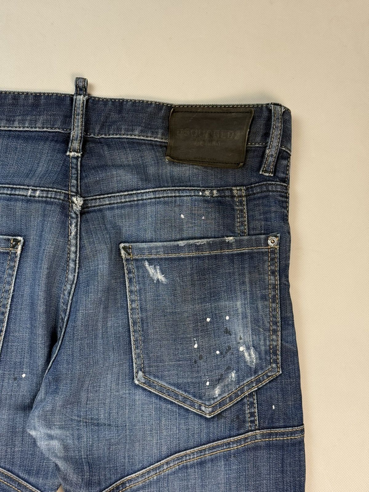 Dsquared2 Dsquared2 Men’s Distressed Denim Tidy Biker Jeans Size 48 Size US 32 / EU 48 - 24 Thumbnail