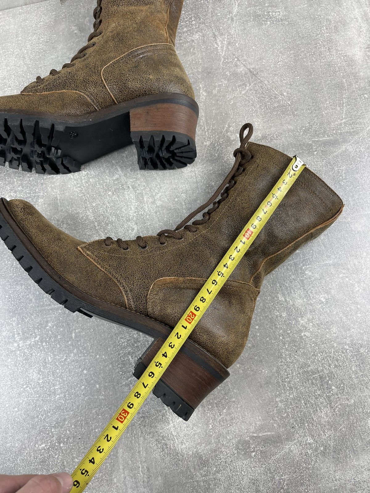 Vintage Vintage Italian Avant Garde Western Leather Brown Boots Size US 8 / IT 38 - 9 Thumbnail