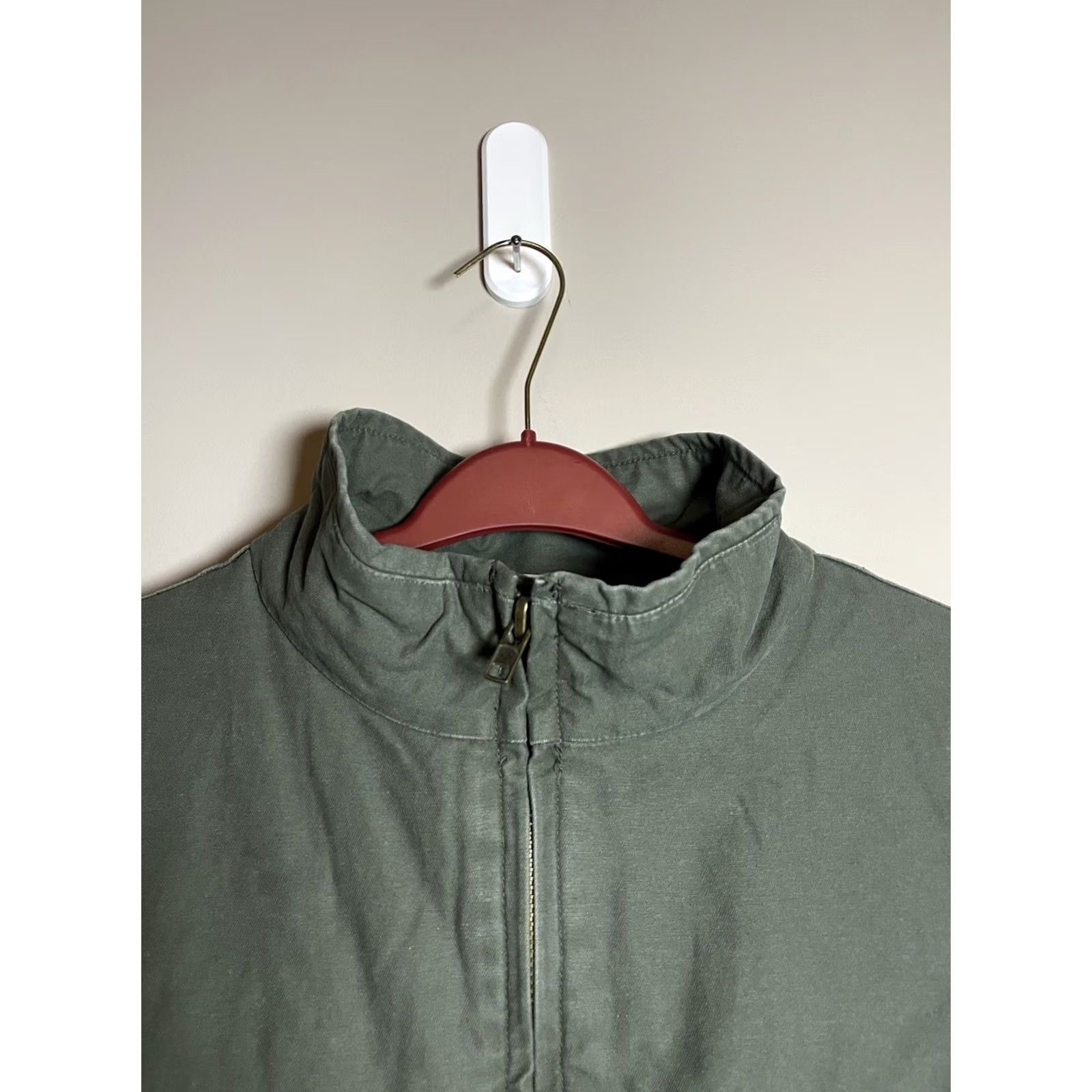 Rothco VINTAGE Rothco Coat Mens XL Green Field Jacket Quilted Lined Full Zip Hooded Pockets Heavyweight Military Jacket Size US XL / EU 56 / 4 - 3 Thumbnail