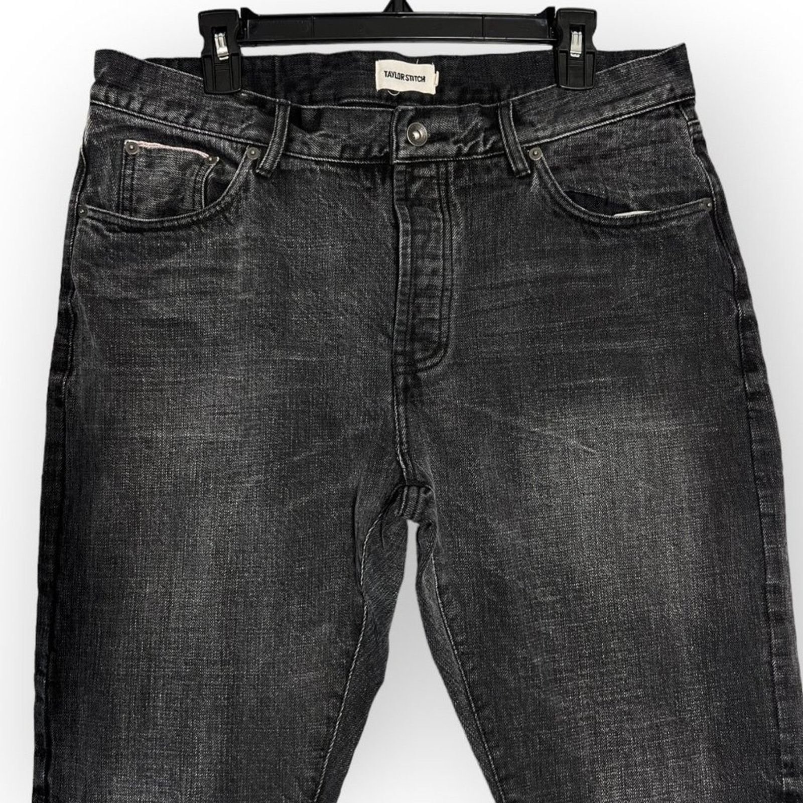Taylor Stitch Taylor Stitch Slim Selvage Jean Black Wash Size 35x27 Size US 35 - 10 Thumbnail