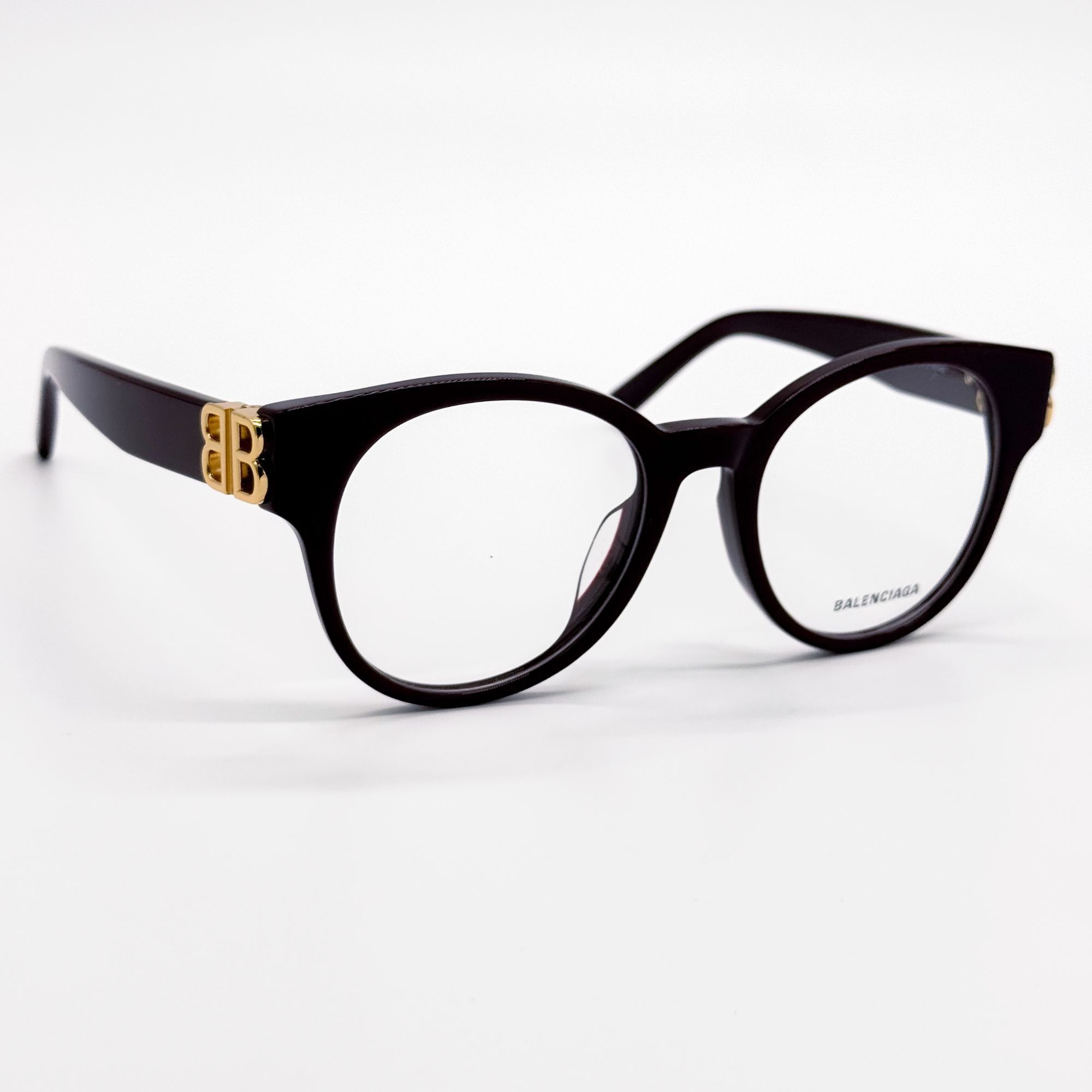 Balenciaga NEW BALENCIAGA EYEGLASSES BB0173O 003 ROUND VIOLET WOMEN EYE Size ONE SIZE - 2 Thumbnail