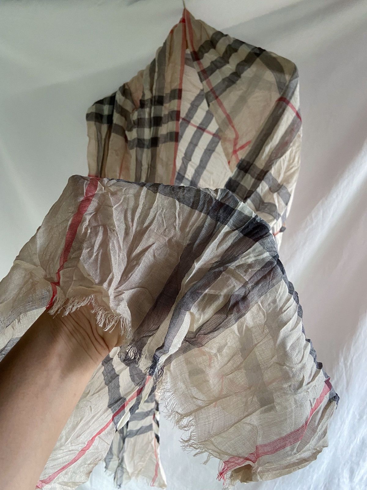 Burberry BURBERRY NOVA CHECK WOOL SCARF Size ONE SIZE - 4 Thumbnail