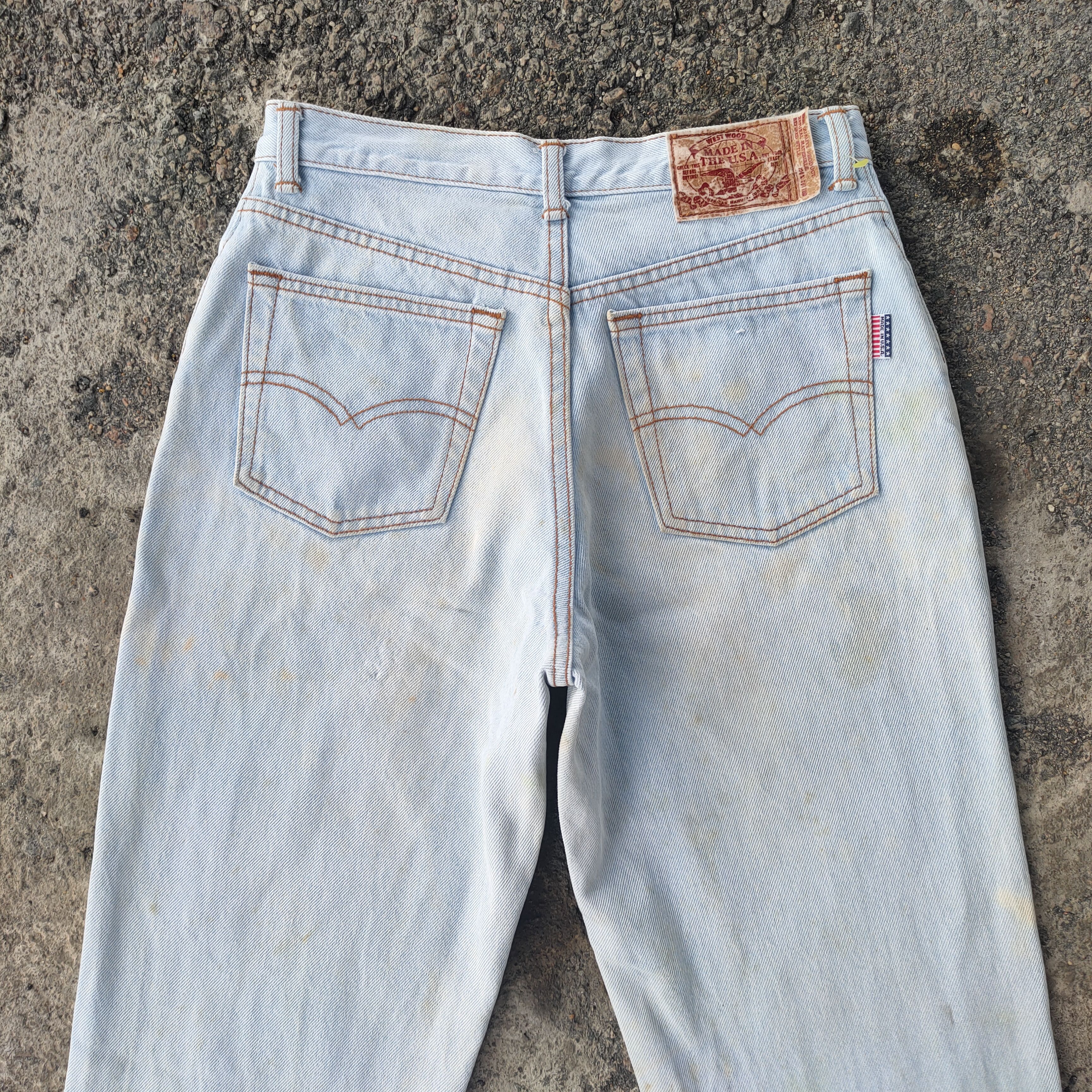 Jean VINTAGE WESTWOOD USA RUSTY FADED JEANS DENIM PANTS Size US 28 / EU 44 - 10 Thumbnail
