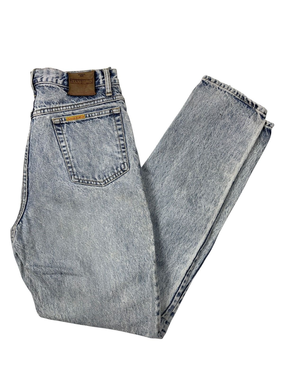 Edwin Vintage 80s Edwin Washed Denim Jeans Distressed Scovill Size US 32 / EU 48 - 1 Thumbnail