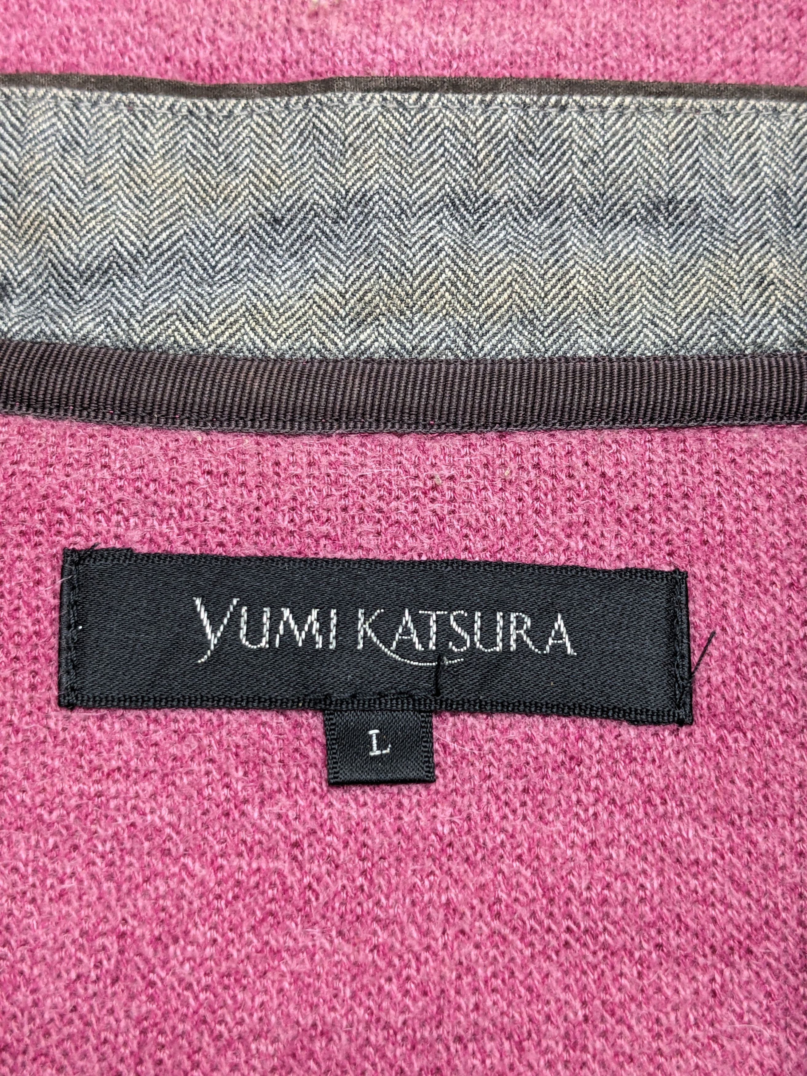 Japanese Brand JAPANESE DESIGNER YUMI KATSURA SINGLE POCKET SWEATSHIRT Size L / US 10 / IT 46 - 11 Thumbnail
