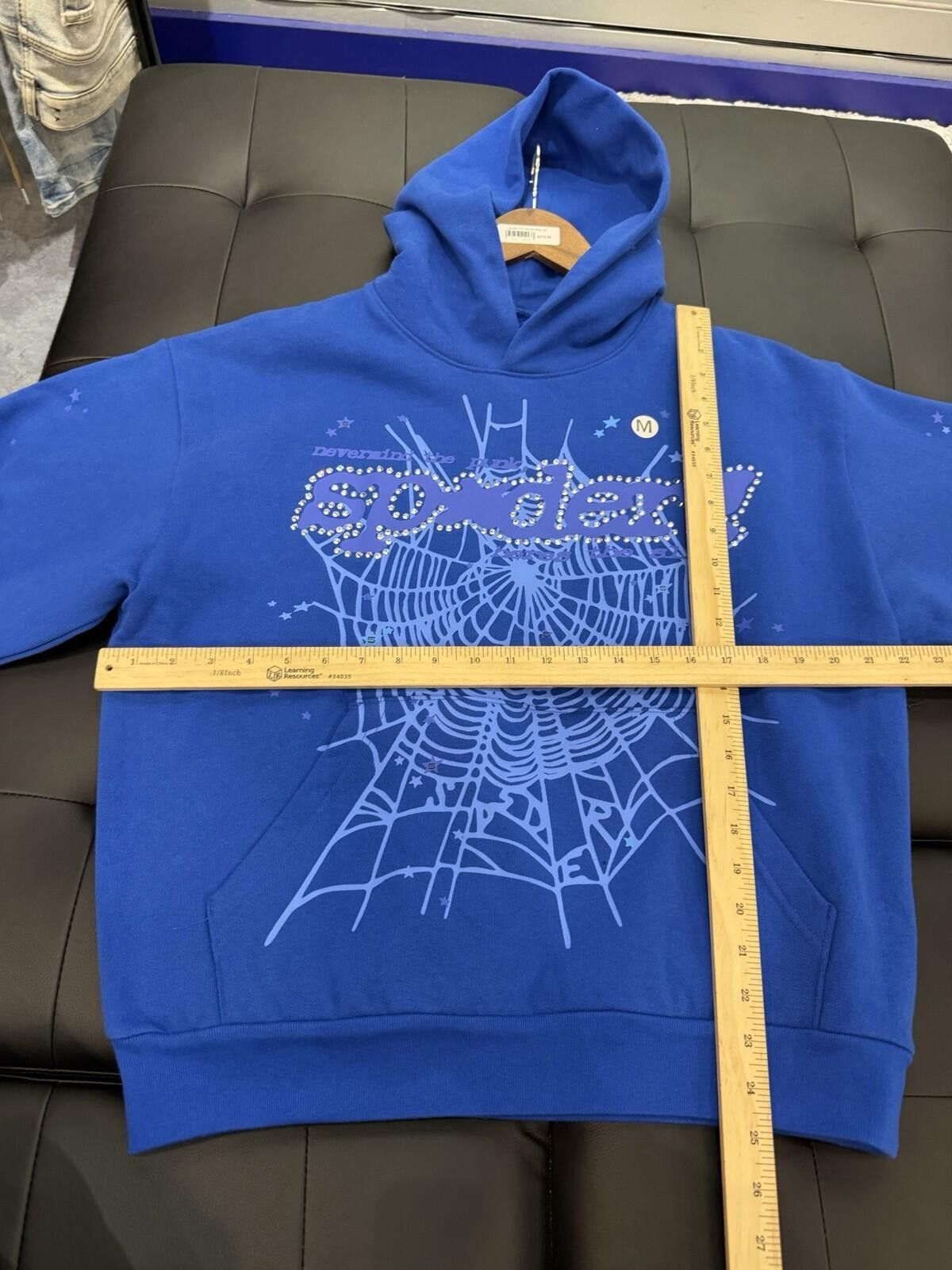 Sp5der Sp5der Stone Hoodie Size (Medium) 2026 Blue VVS Size US M / EU 48-50 / 2 - 11 Thumbnail