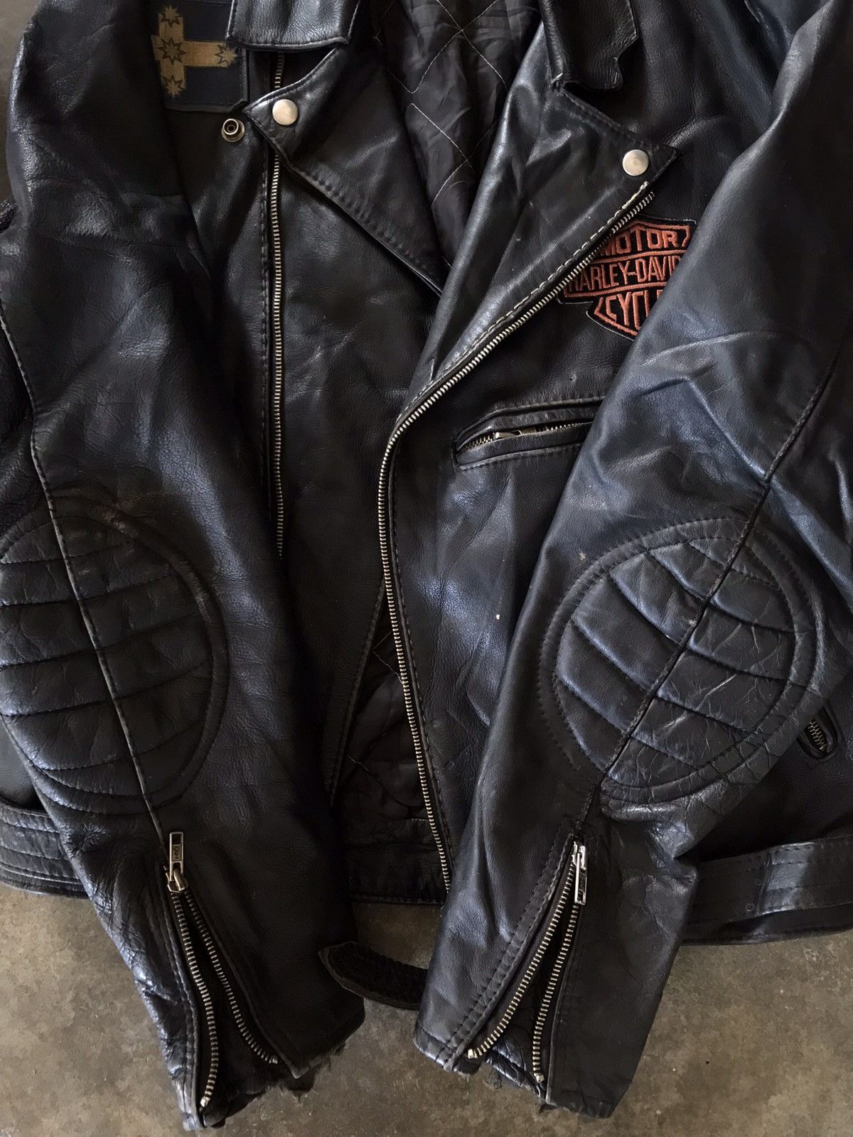 Harley Davidson × Vintage BEST OFFER💥VTG MCA Harley Davidson Leather Jacket Size US M / EU 48-50 / 2 - 19 Thumbnail
