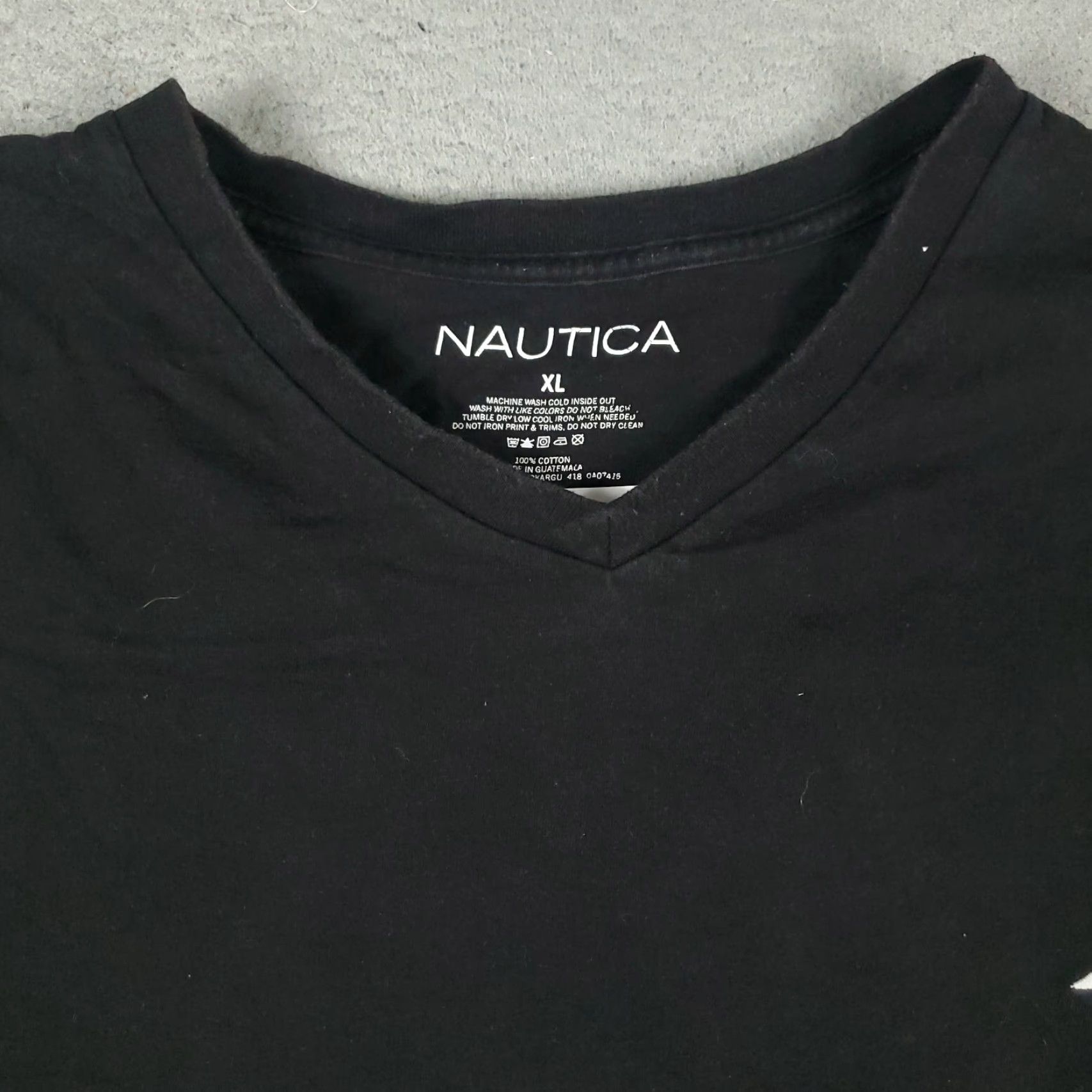 Nautica Nautica T-Shirt Mens XL Black Casual Short Sleeve Crew Neck Size US XL / EU 56 / 4 - 3 Thumbnail