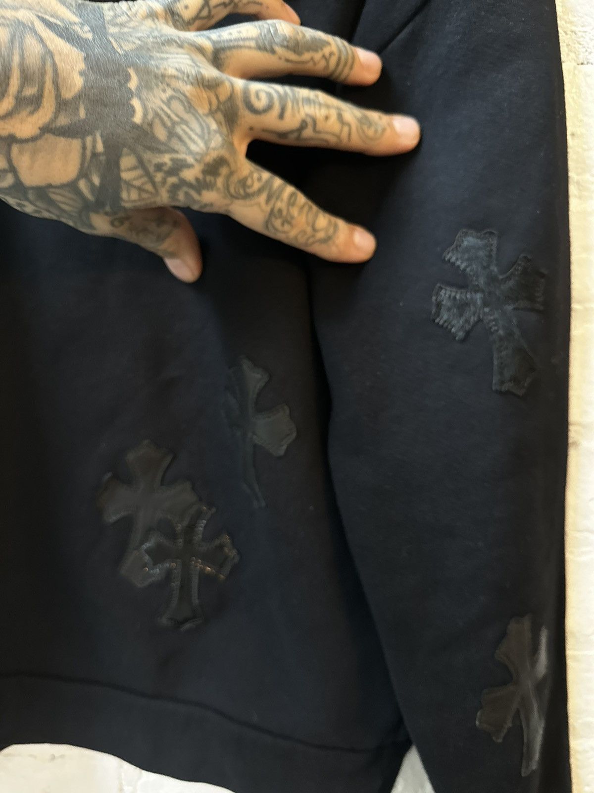 Chrome Hearts CHROME HEARTS CROSS PATCH SWEATER ZIP UP JACKET S / M Size US XS / EU 42 / 0 - 4 Thumbnail