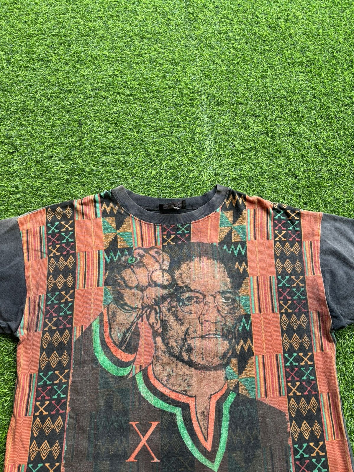 Band Tees Vintage 90's Malcom X by Any Means Necessary Aop Tshirt Size US L / EU 52-54 / 3 - 5 Thumbnail