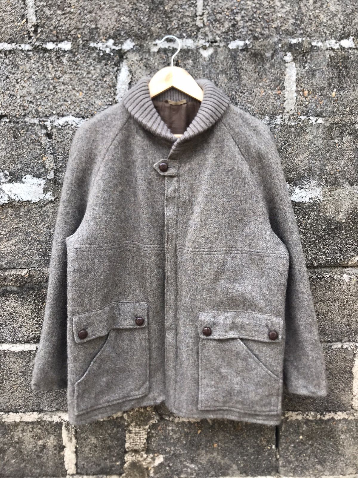 Vintage ⚡️Vintage Fashion Of Western Germany Wool Charcoal Jacket Size US M / EU 48-50 / 2 - 1 Thumbnail