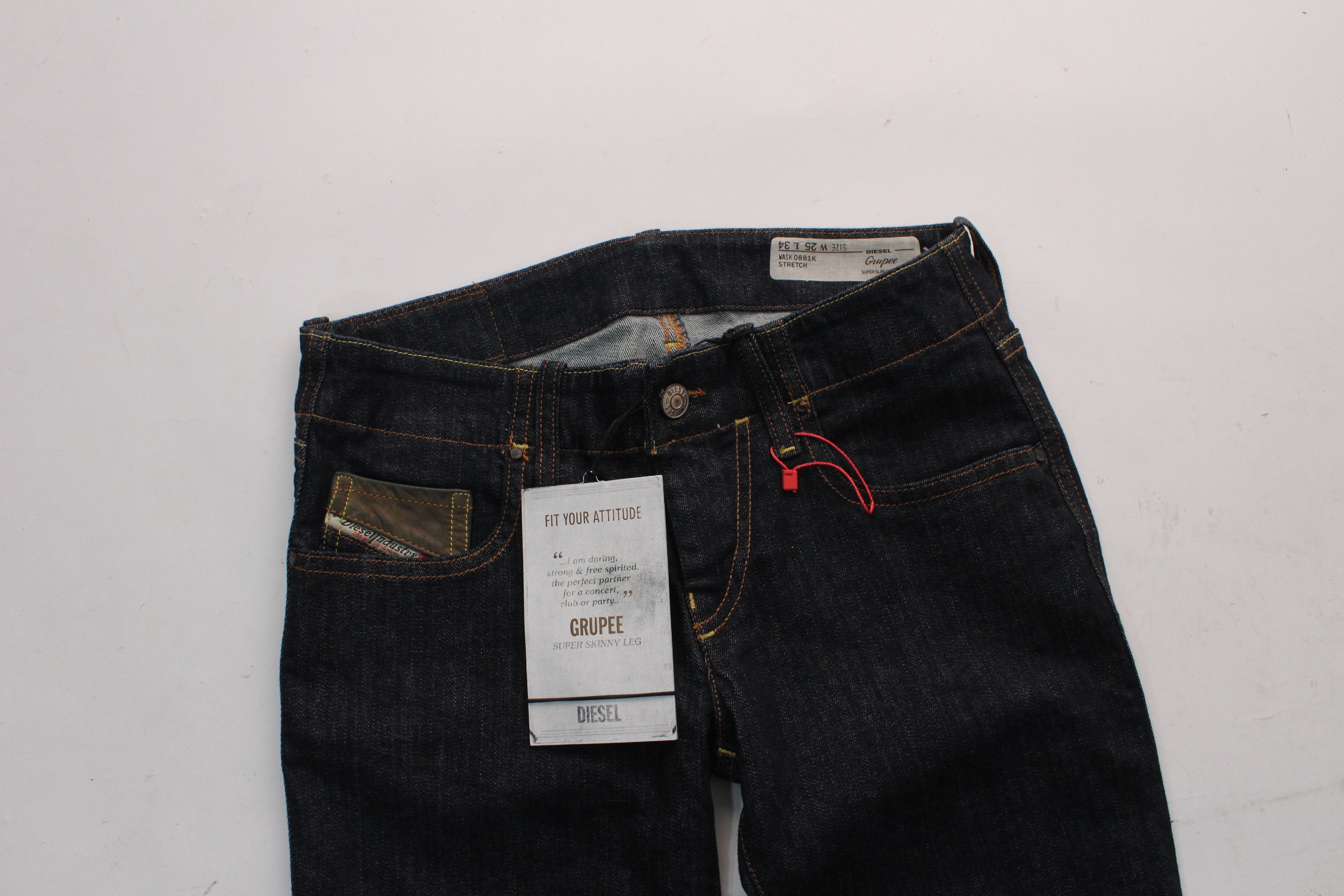 Diesel Diesel Jeans Womens Size 25/34 Новые Оригинал Size 25" / US 0 / IT 36 - 3 Thumbnail