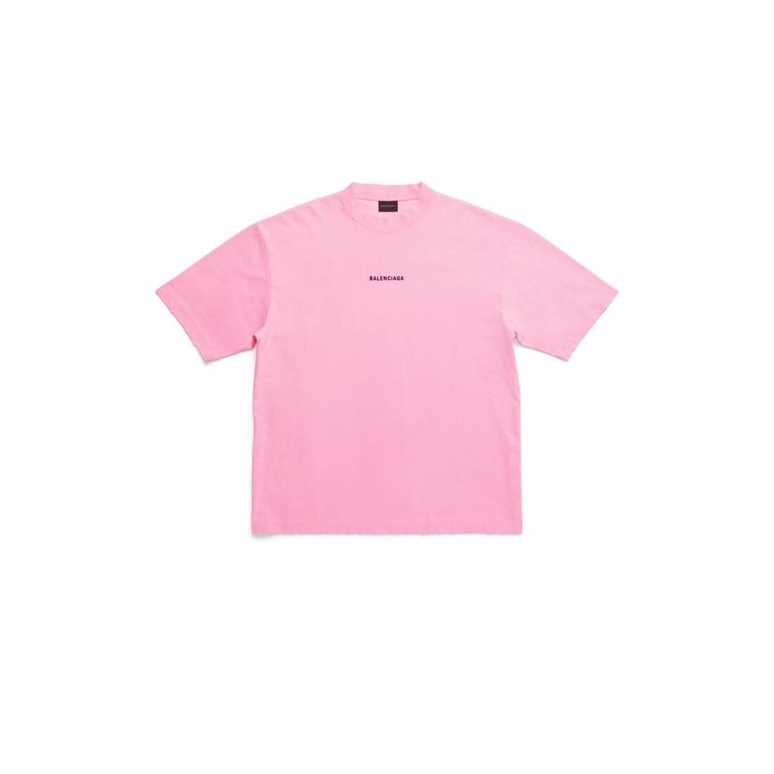 Balenciaga o1la1rc1a0825 Back T-Shirt Medium Fit in Pink Size M / US 6-8 / IT 42-44 - 1 Thumbnail