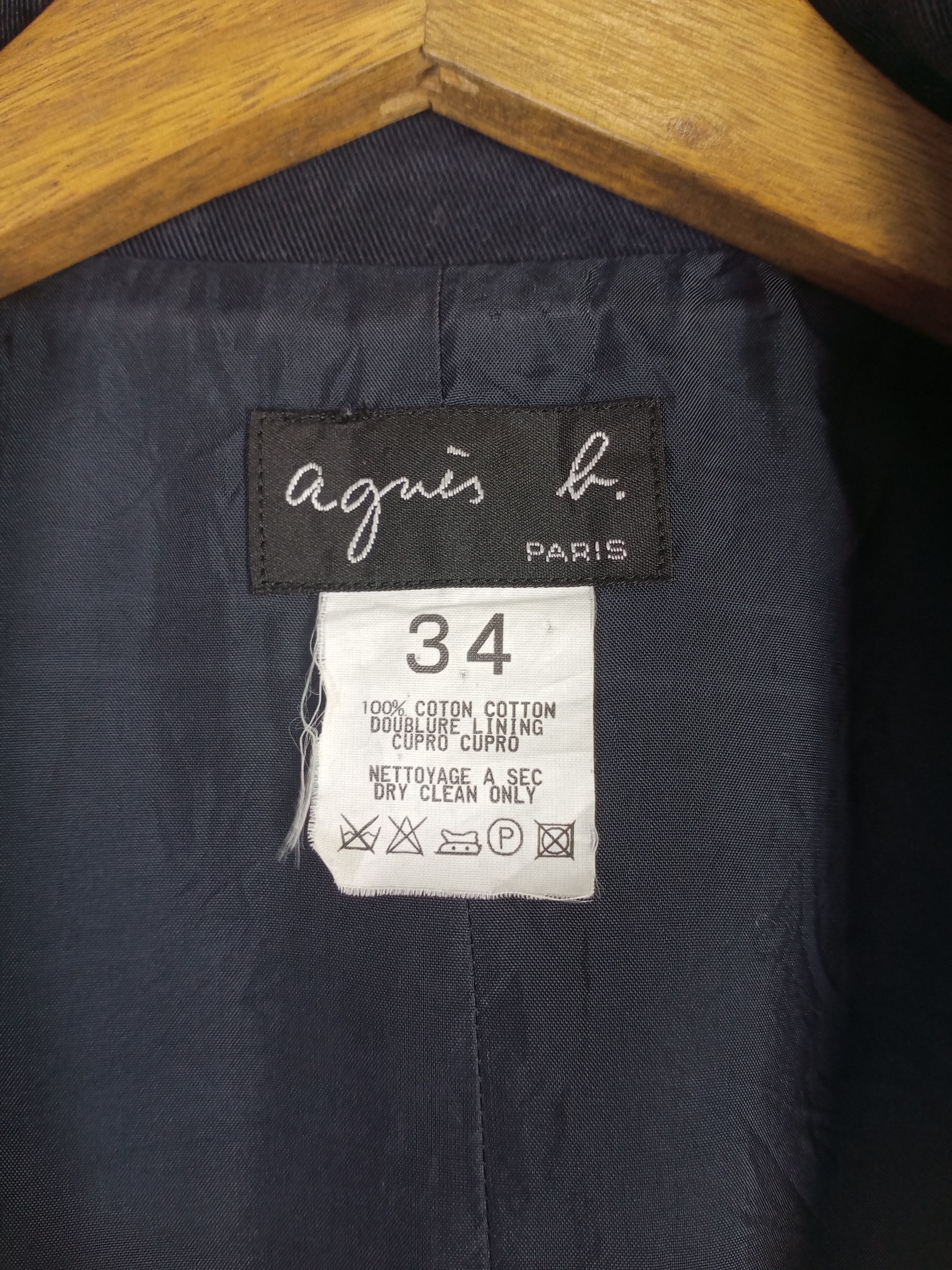 agnes b. Rare Vintage Agnes B. Double Breasted Jacket Size US S / EU 44-46 / 1 - 7 Thumbnail