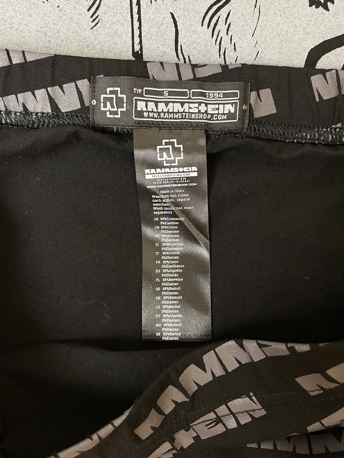 Band Tees × Vintage RAMMSTEIN TUBE SKIRT SIZE S Size 29" - 3 Thumbnail