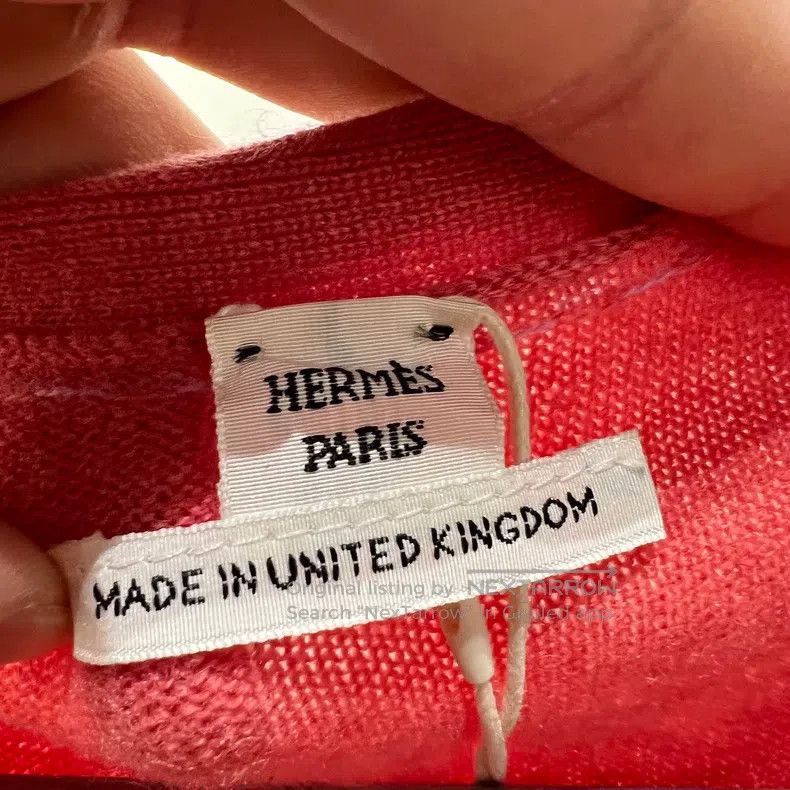 Hermes Hermes Peach Pink Silver Button Knitted Cardigan Size XS / US 0-2 / IT 36-38 - 3 Thumbnail