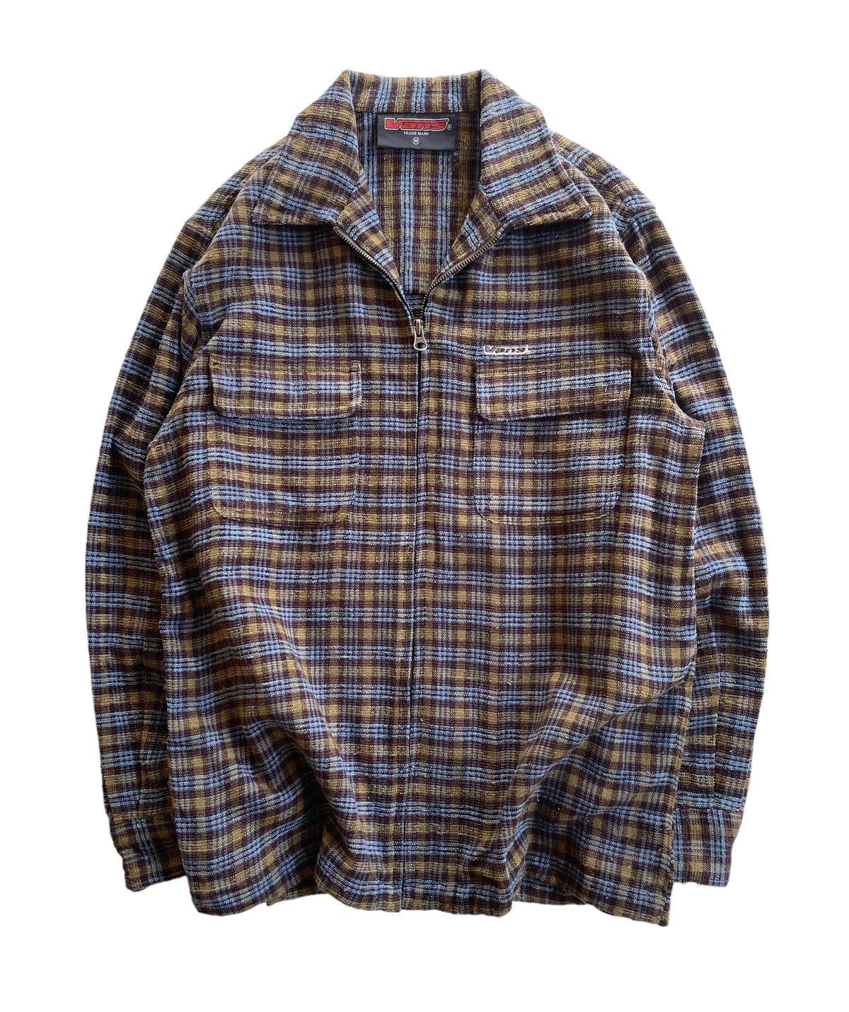 Vans × Vintage Vans Zipper Plaid Shirt Size US M / EU 48-50 / 2 - 1 Thumbnail
