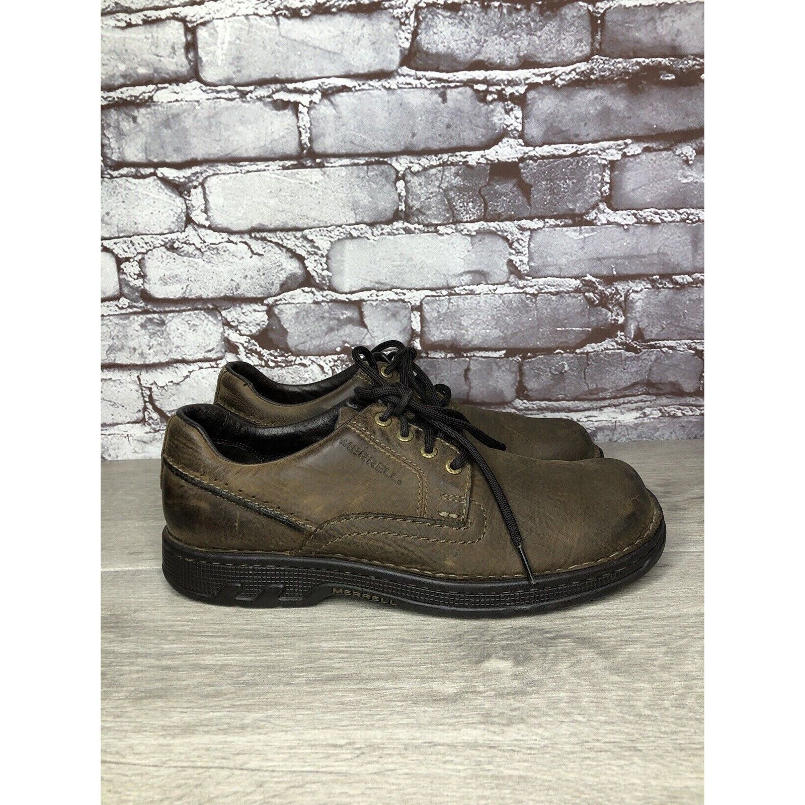 Merrell Merrell Brown Leather World Rambler Lace Up Casual Shoes Men Size US 9 / EU 42 - 14 Thumbnail