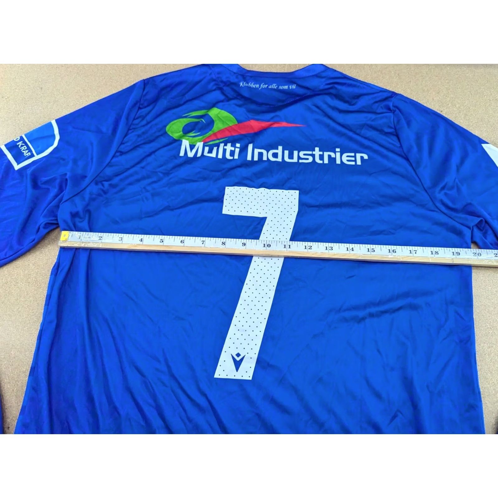 Macron Macron Haugar Norway Football Jersey Size L Unisex Adults Long Sleeve Blue #7 Size US L / EU 52-54 / 3 - 6 Thumbnail
