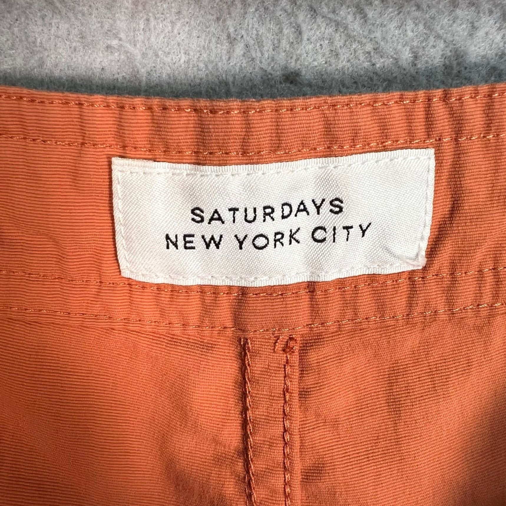 Saturdays NYC Saturdays NYC Mens Orange Nylon Swim Shorts W/ Drawstring Bottom Men 28 Color Orange Drawstring Back Pocket Swim Shorts 28 Mens Size US 28 / EU 44 - 3 Thumbnail