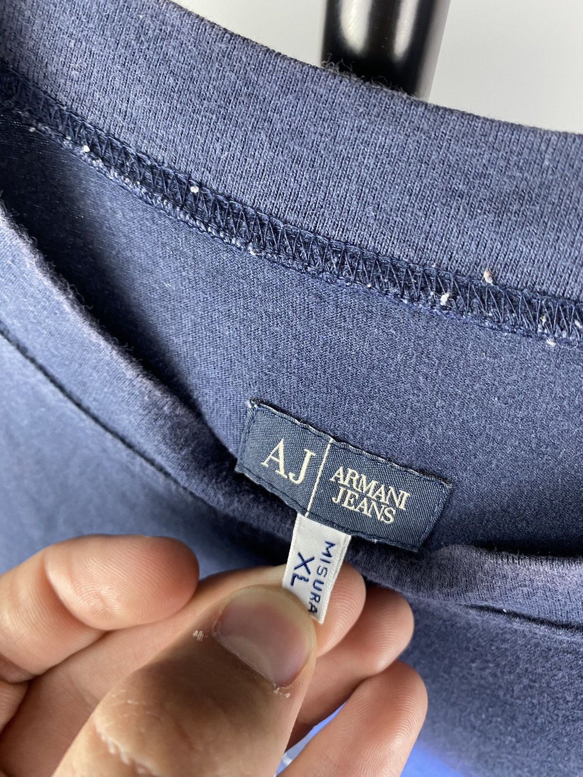 Giorgio Armani × Vintage 🔥90s Armani Jeans Giorgio EAGLE Blue T Shirt Faded Vintage Size US XL / EU 56 / 4 - 3 Thumbnail