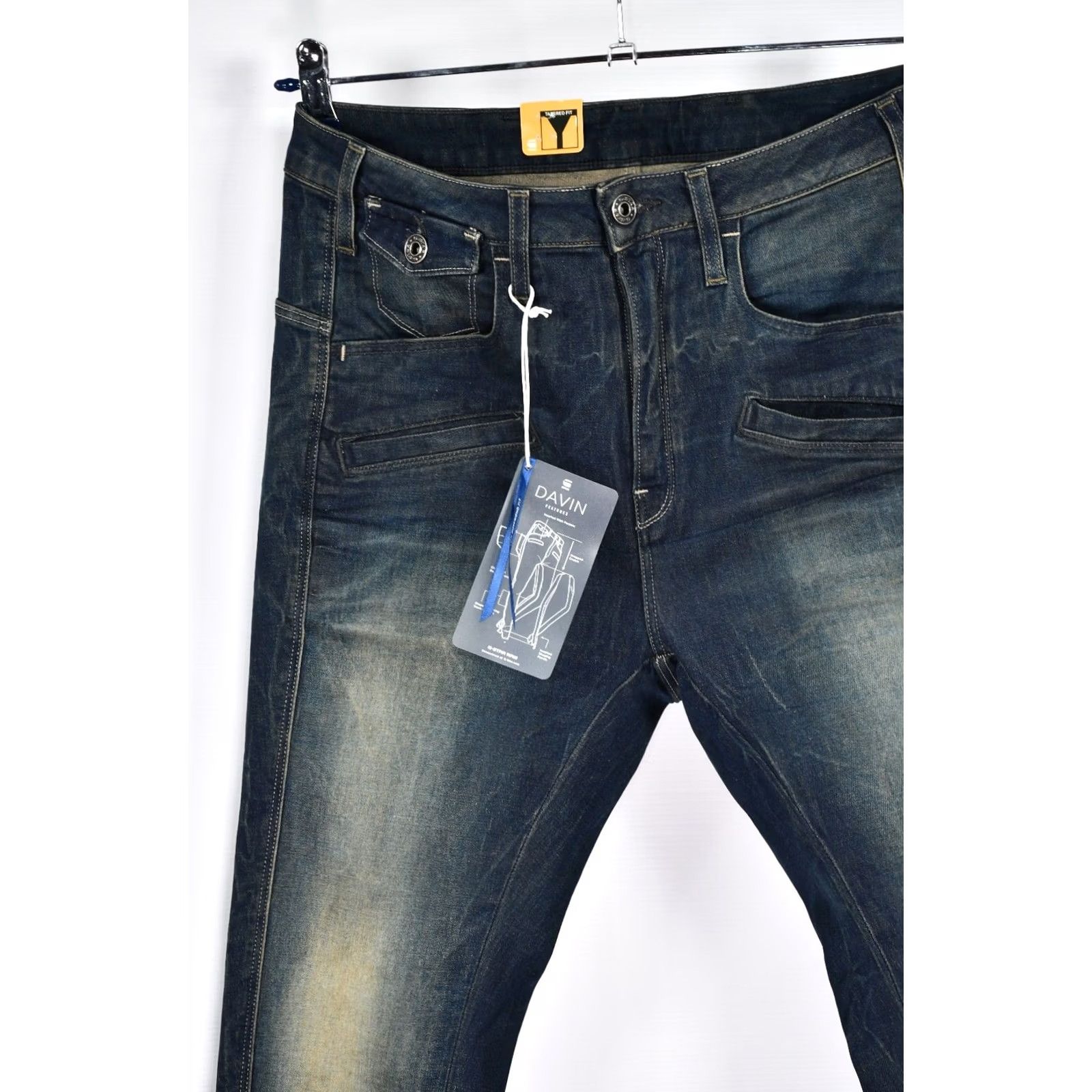 G-Star G-Star Raw Davin Loose Tapered Blight Superstretch Denim Women's W28 L32 Jeans Size ONE SIZE - 4 Thumbnail