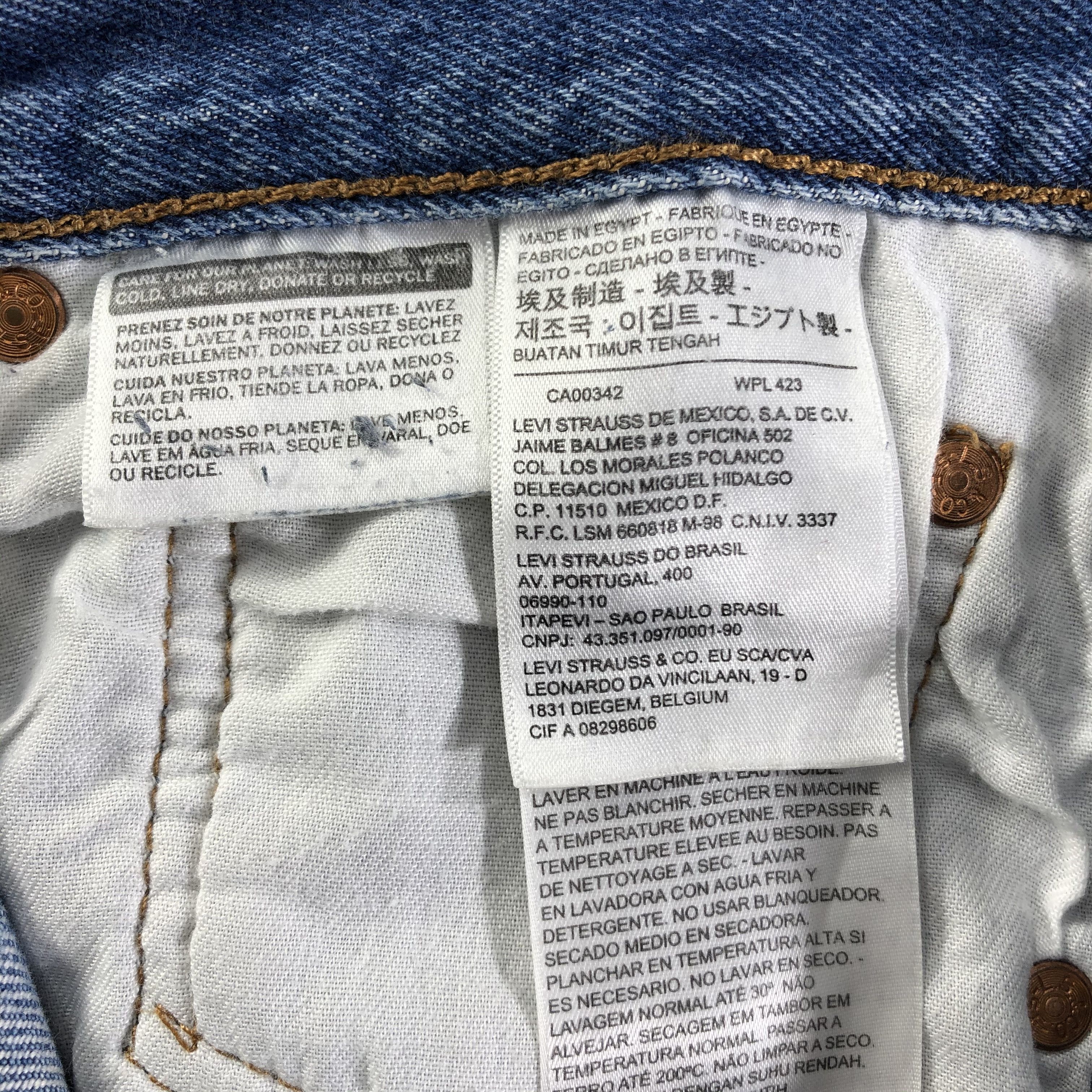 Levi's Vintage Blue Wash Levis 501 Jeans-JM3310 Size US 30 / EU 46 - 10 Thumbnail
