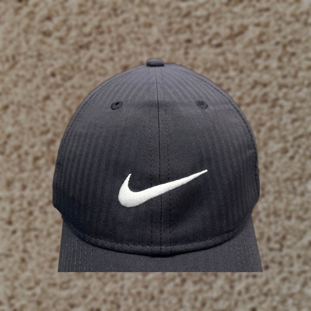 Nike Nike Hat Cap Strap Back Adult Black Swoosh Logo Legacy91 Dri-Fit 100% Polyester Hat Cap Men One Size Adjustable Lightweight Size ONE SIZE - 1 Thumbnail