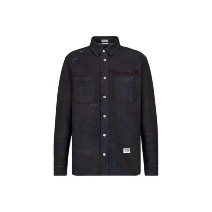 Dior Dior x Travis Scott Geometric Long Sleeve Shirt 0079 Size US M / EU 48-50 / 2 - 1 Thumbnail