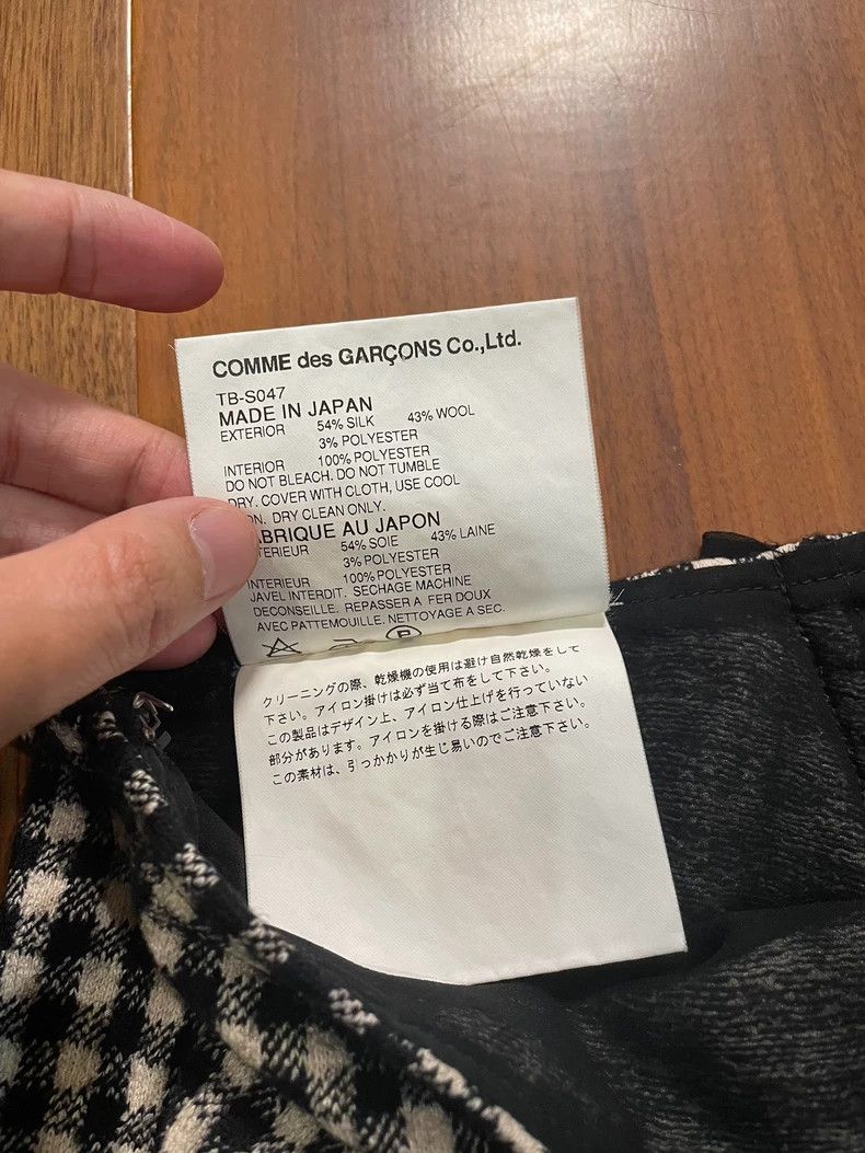 Comme des Garcons Comme des Garcons size S Wool silk stitching skirt Size 25" / US 0 / IT 36 - 4 Thumbnail