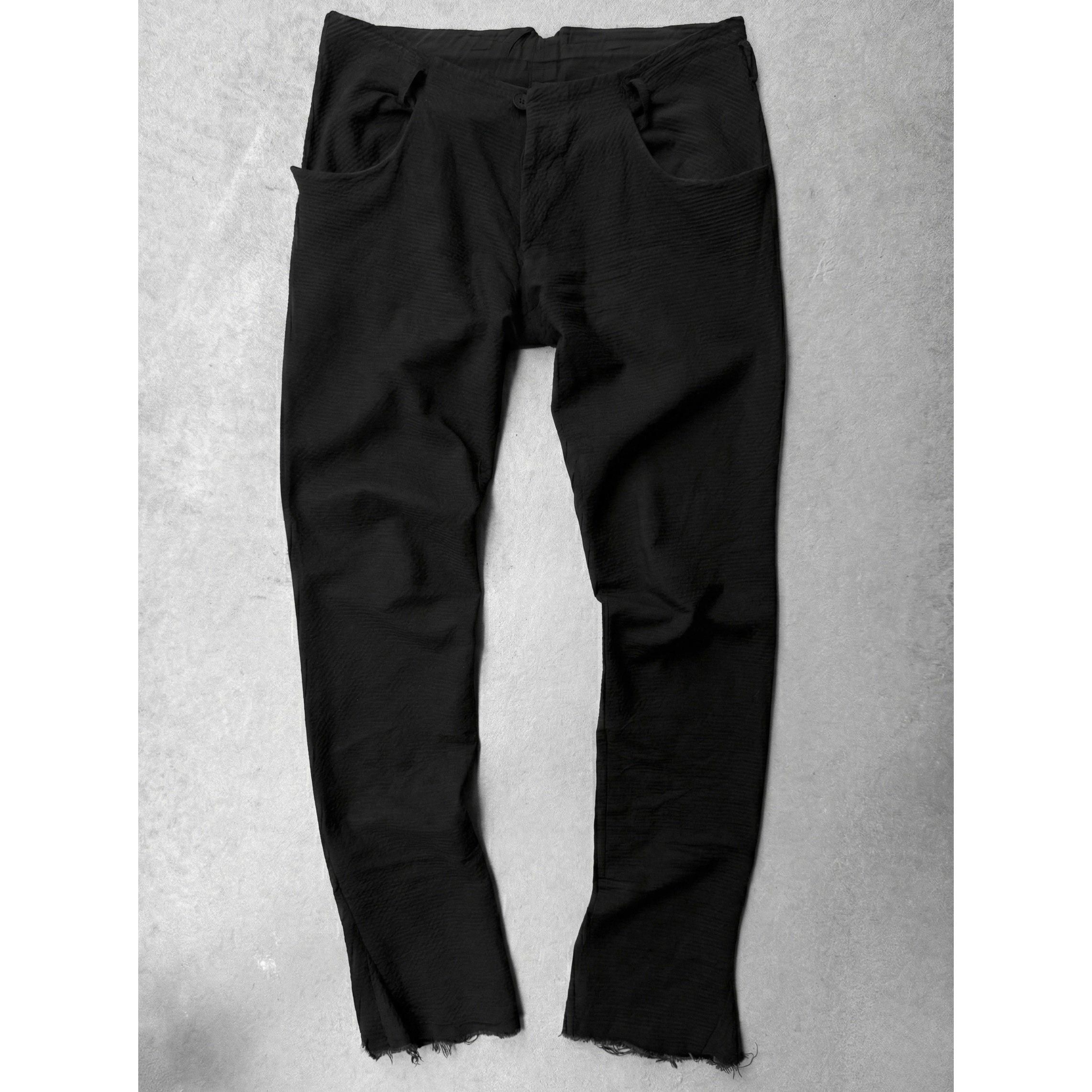 m.a+ by Maurizio Amadei P126 Frayed Hem 4 Pocket Tight Pants