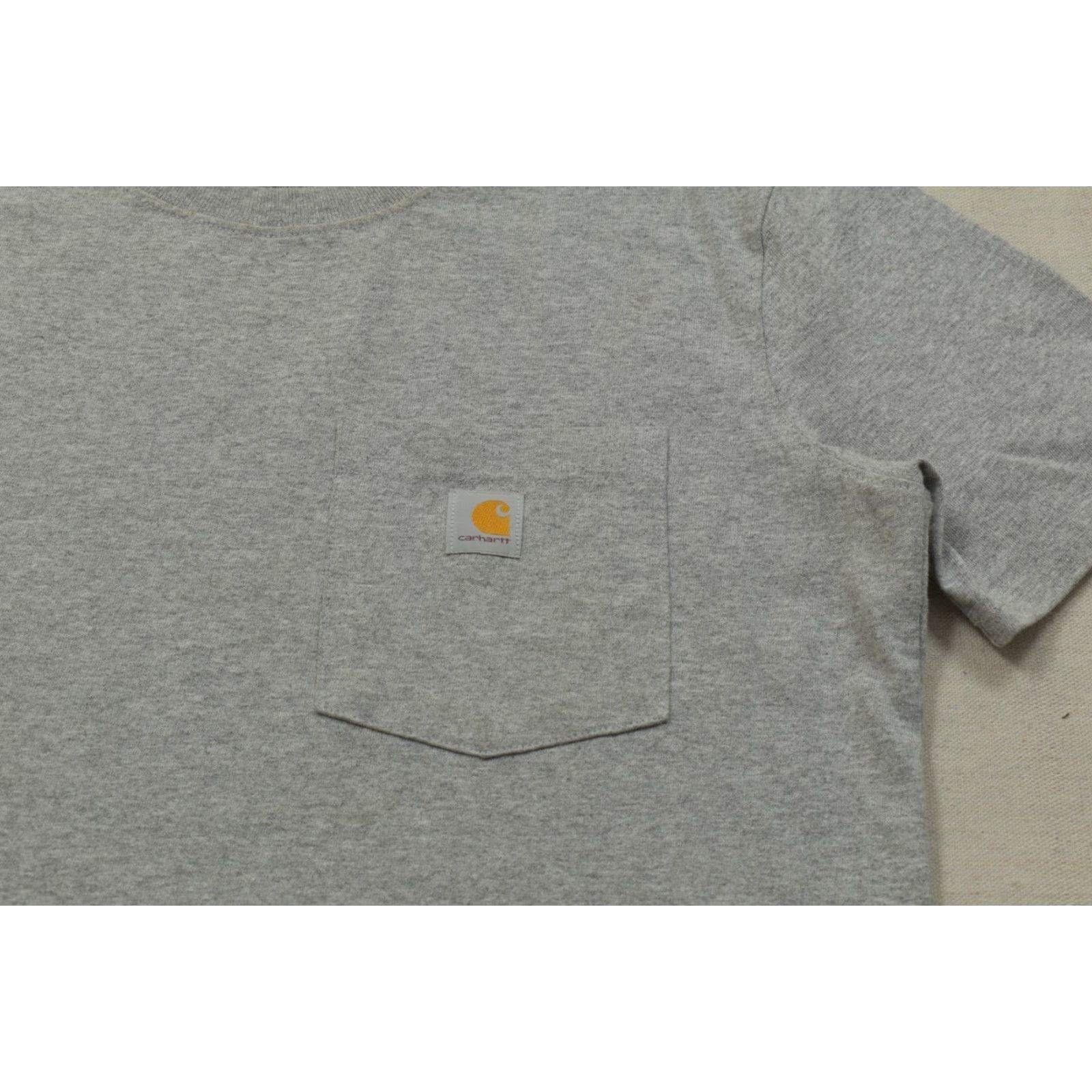 Carhartt VINTAGE? (No) Carhartt K87-W Women's Small Loose Fit Short Sleeve Pocket Tee Heather Gray Shirt Womens Small Gray Pocket Tee Carhartt K87-W Size 28" / US 6 / IT 42 - 5 Thumbnail