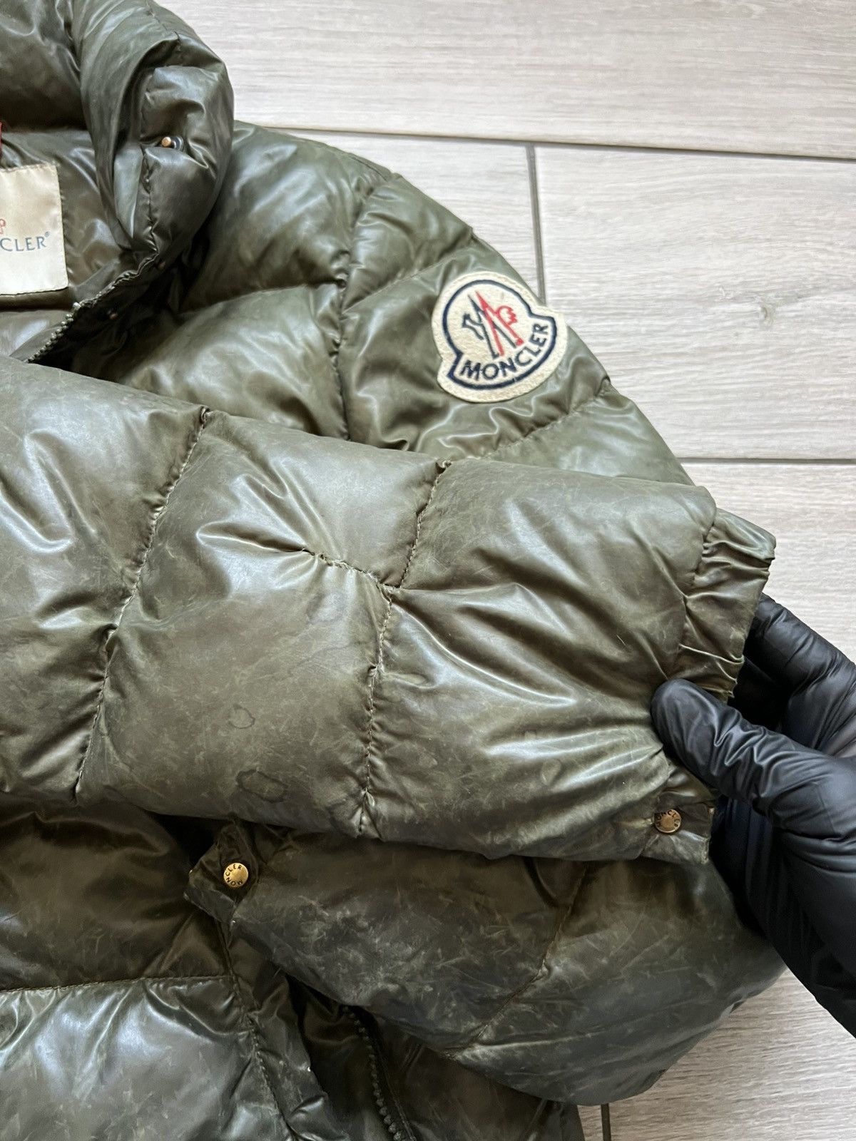 Moncler Moncler Puffer Jacket Green Large Used Size L / US 10 / IT 46 - 10 Thumbnail