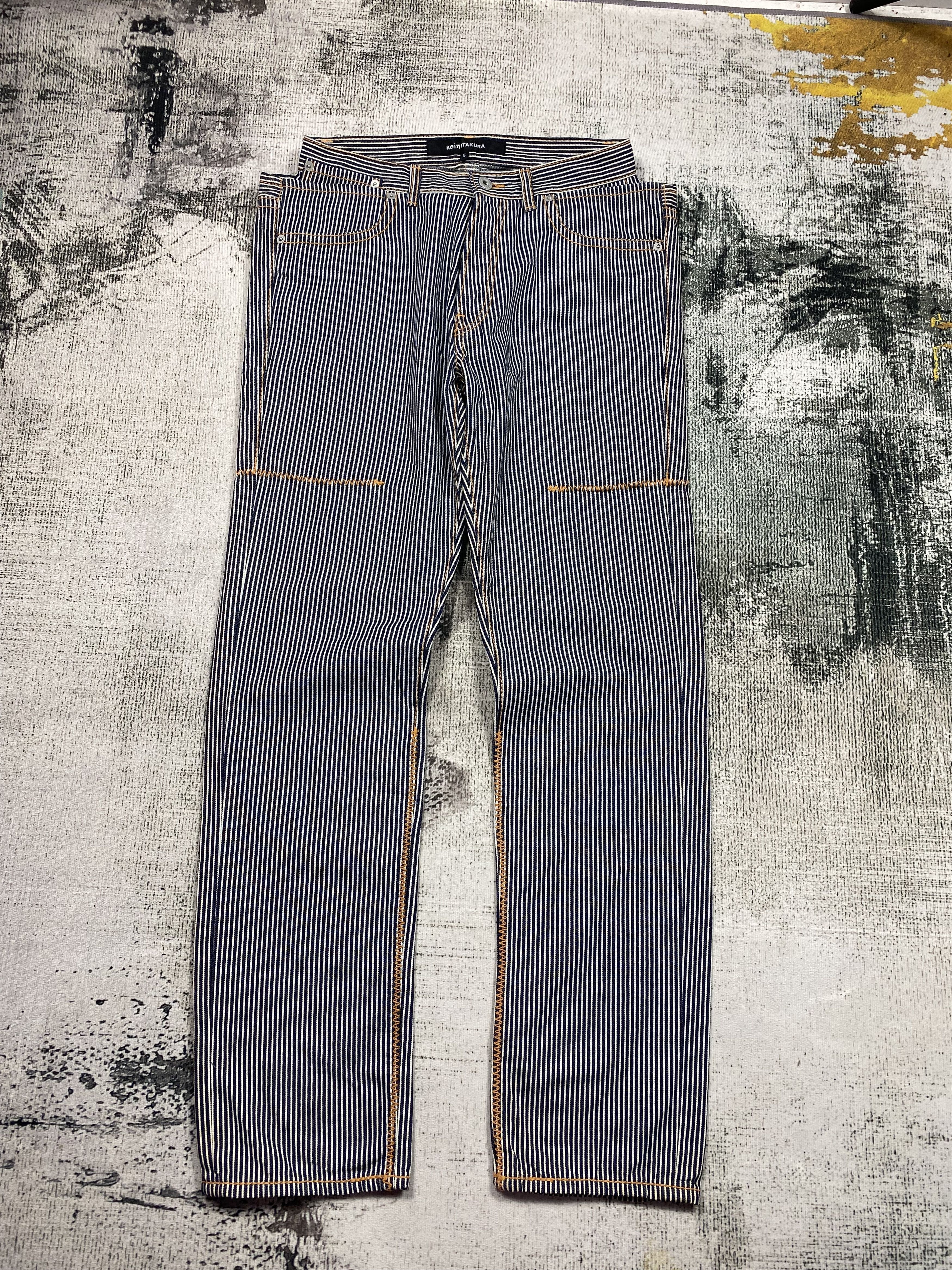 Designer Japanese Keiji Itakura Wabash Denim Rare Pocket Designed Size US 28 / EU 44 - 1 Thumbnail