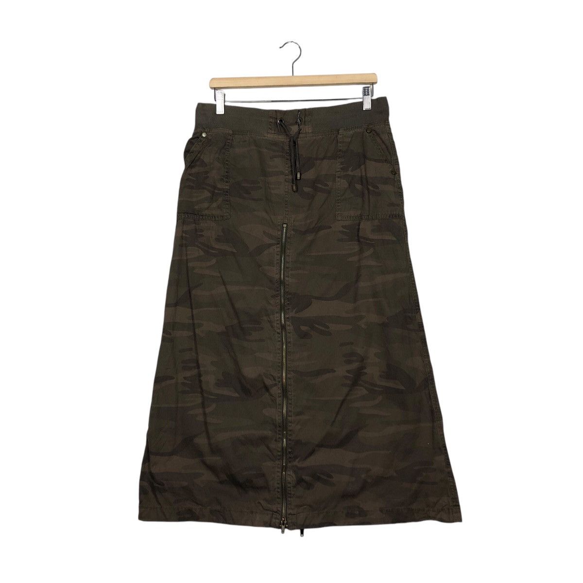 Japanese Brand 📌Vintage Skirt Camouflage Design Full Print Size 32" / US 10 / IT 46 - 2 Thumbnail