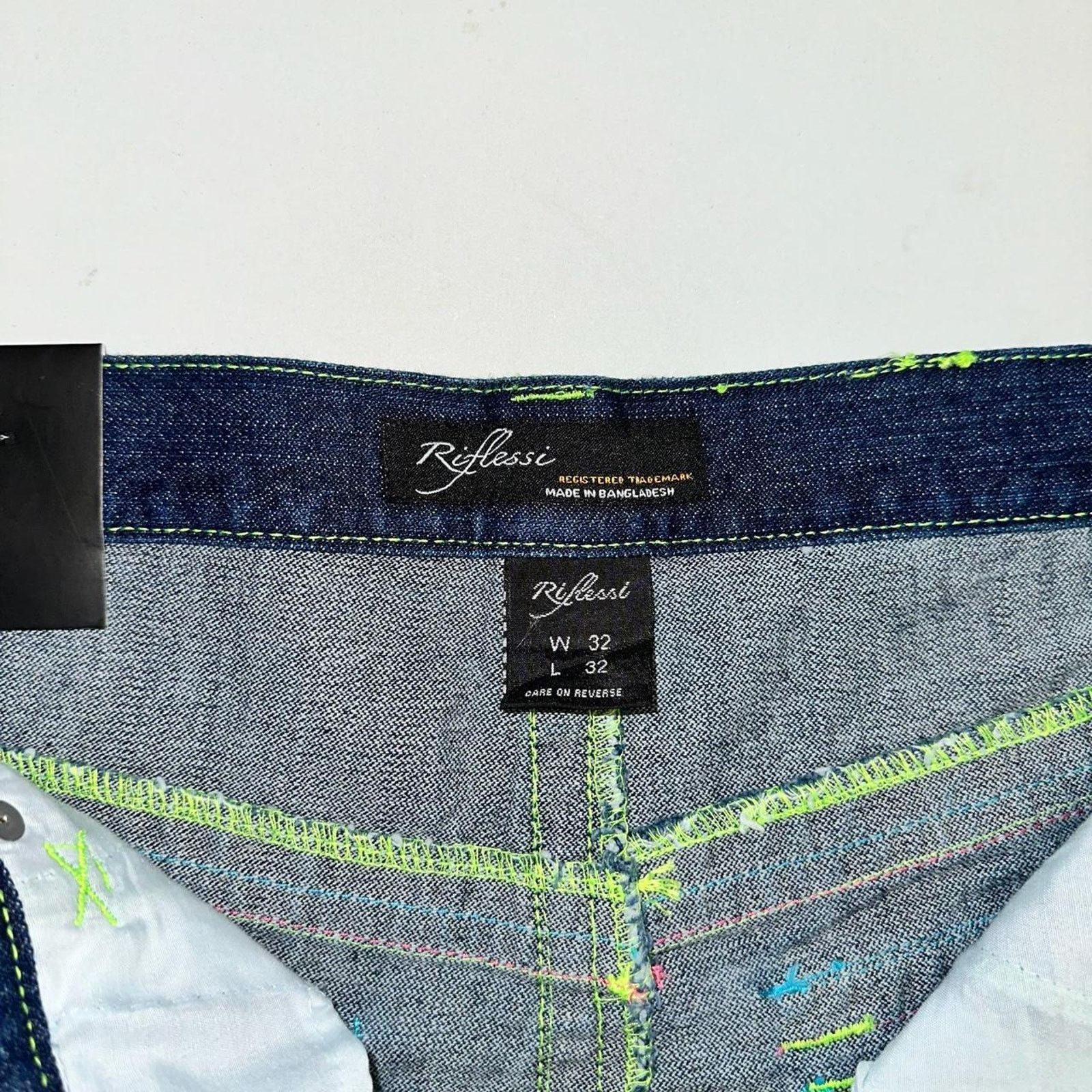 Vintage Vintage baggy y2k riflessi faded blue skater unique denim Size US 32 / EU 48 - 4 Thumbnail