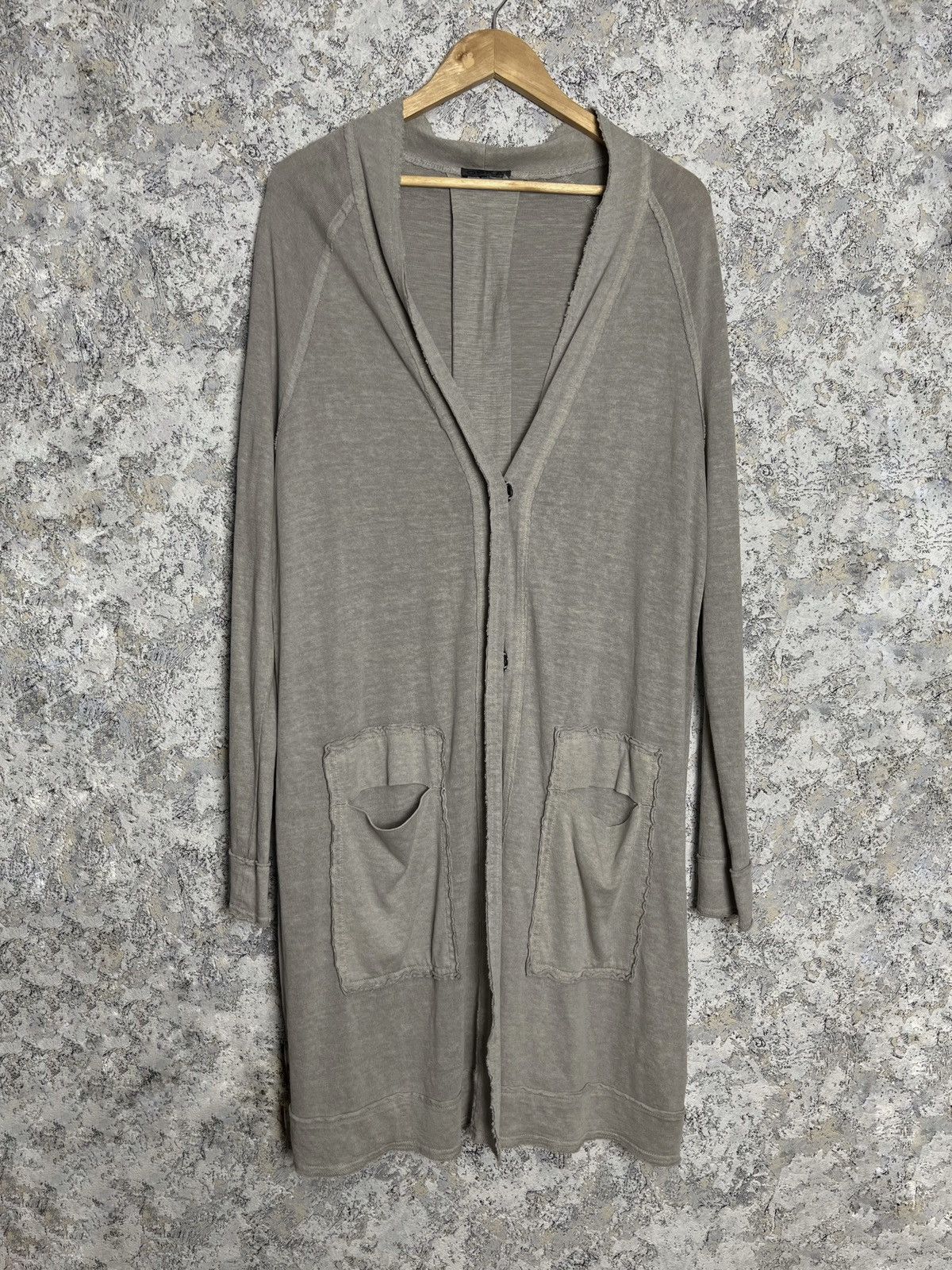 OSKA Oska Gray Long Sleeve Lagenlook Cape Cardigan Sweater Size L / US 10 / IT 46 - 1 Thumbnail