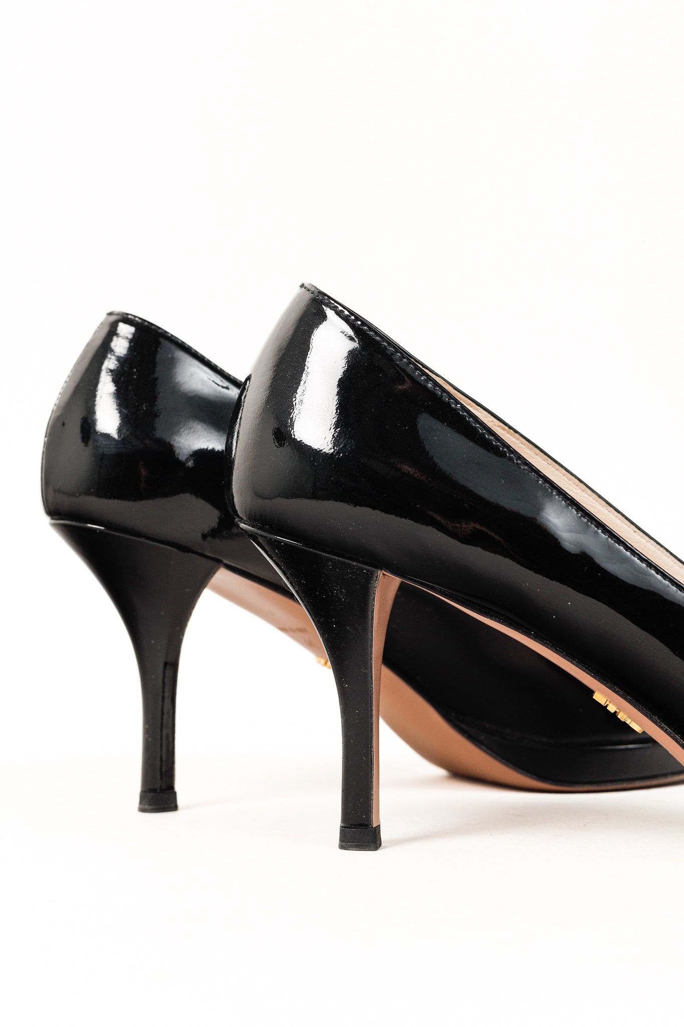 Prada Prada Nero Vernice Peep-Toe Platform Pumps Size US 10.5 / IT 40.5 - 8 Thumbnail