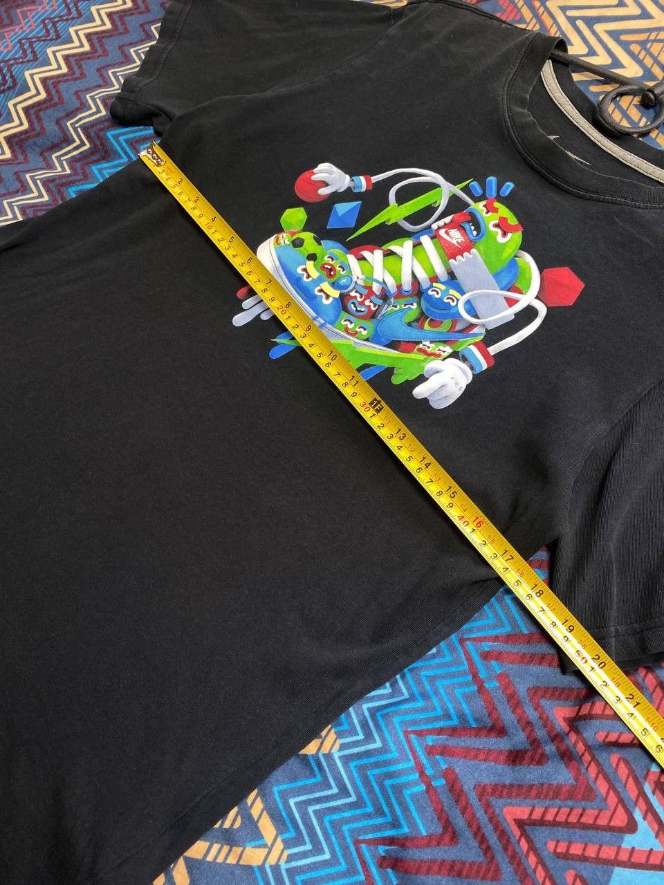 Nike Streetwear T-Shirt Nike big logo black Y2K Vintage Size US XL / EU 56 / 4 - 12 Thumbnail