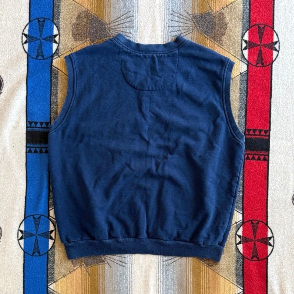 Nike VINTAGE Nike Team University Of Michigan Pullover Sweater Vest XL Men Sleeveless Blue Solid Y2K 90s College University Sports Vest Mens XL Size US XL / EU 56 / 4 - 4 Thumbnail
