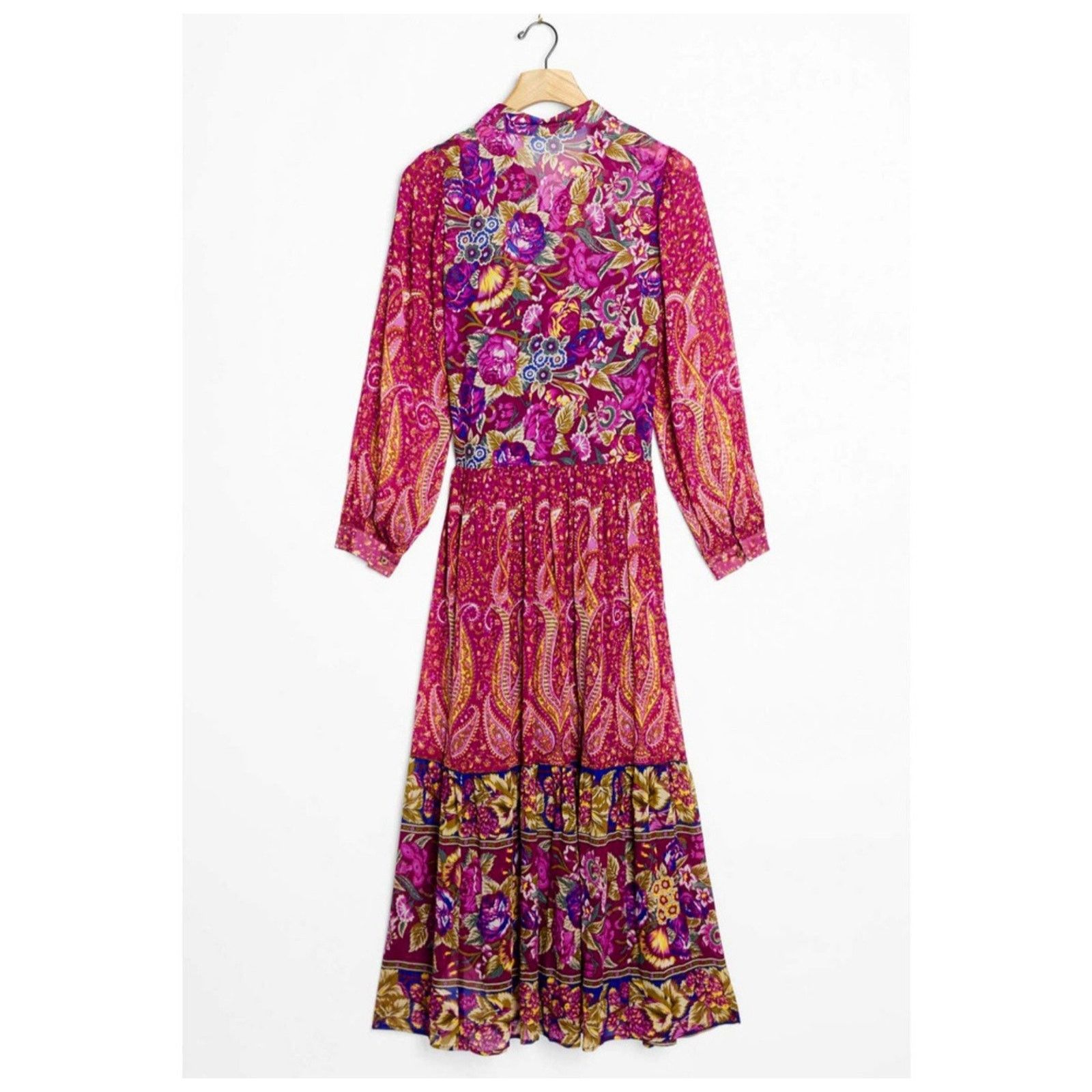 Anthropologie Anthropologie Nicole Floral Asymmetric Floral Shirtdress Mp Size M / US 6-8 / IT 42-44 - 8 Thumbnail