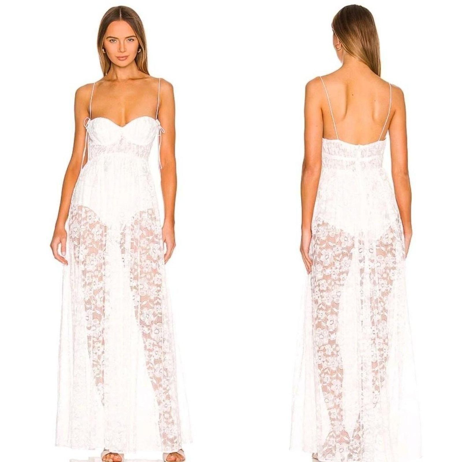 For Love & Lemons For Love & Lemons Lorena Maxi Dress Size S Size S / US 4 / IT 40 - 3 Thumbnail