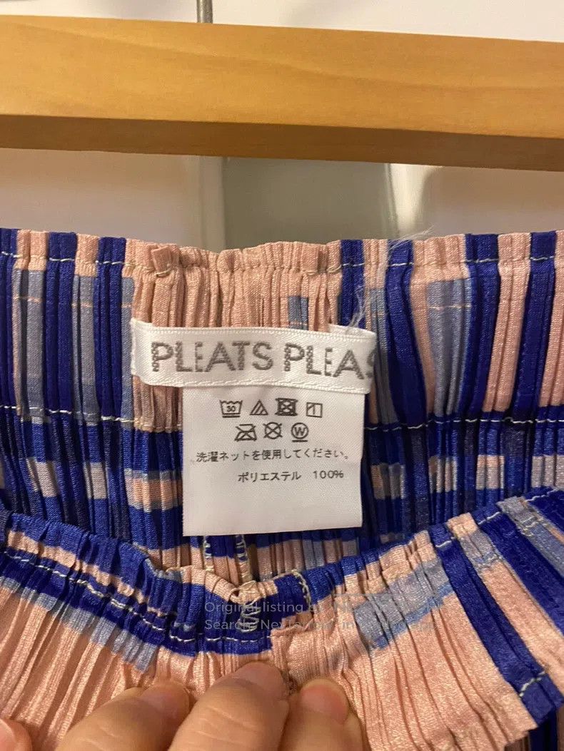 Issey Miyake Issey Miyake Pink Blue Plaid Pants Size 25" / US 0 / IT 36 - 4 Thumbnail