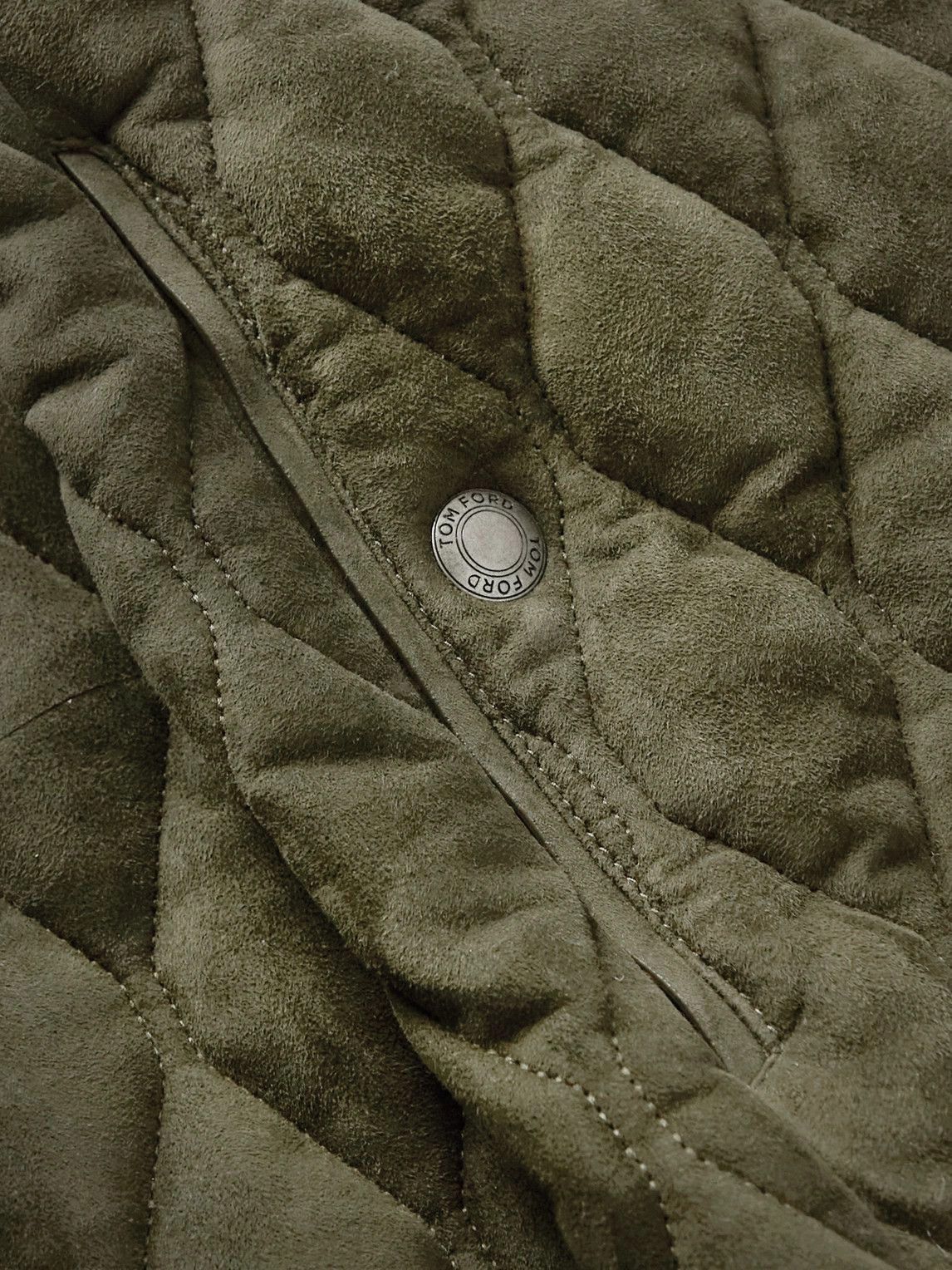 Tom Ford o1loc1c0724 TFL842 Leather Jacket in Dark Olive Size US M / EU 48-50 / 2 - 5 Thumbnail
