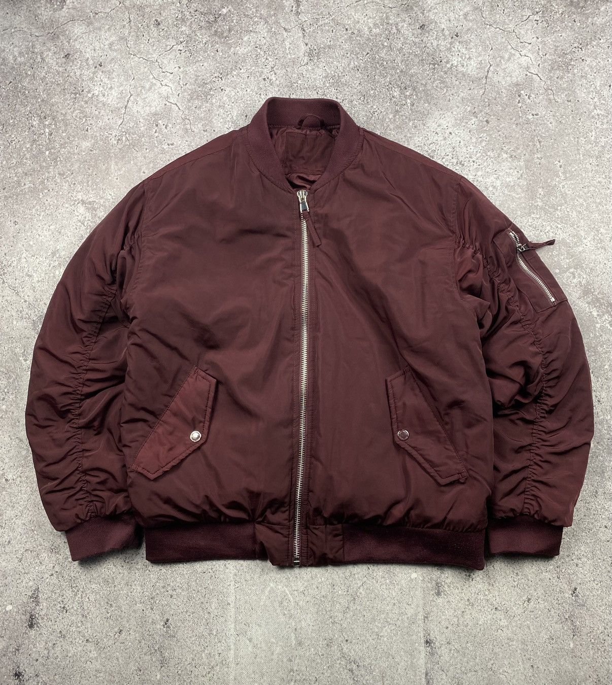 If Six Was Nine × Vintage Vintage Bomber Jacket Baggy Cropped Boxy Japanese Alpha Y2K Size US L / EU 52-54 / 3 - 1 Thumbnail