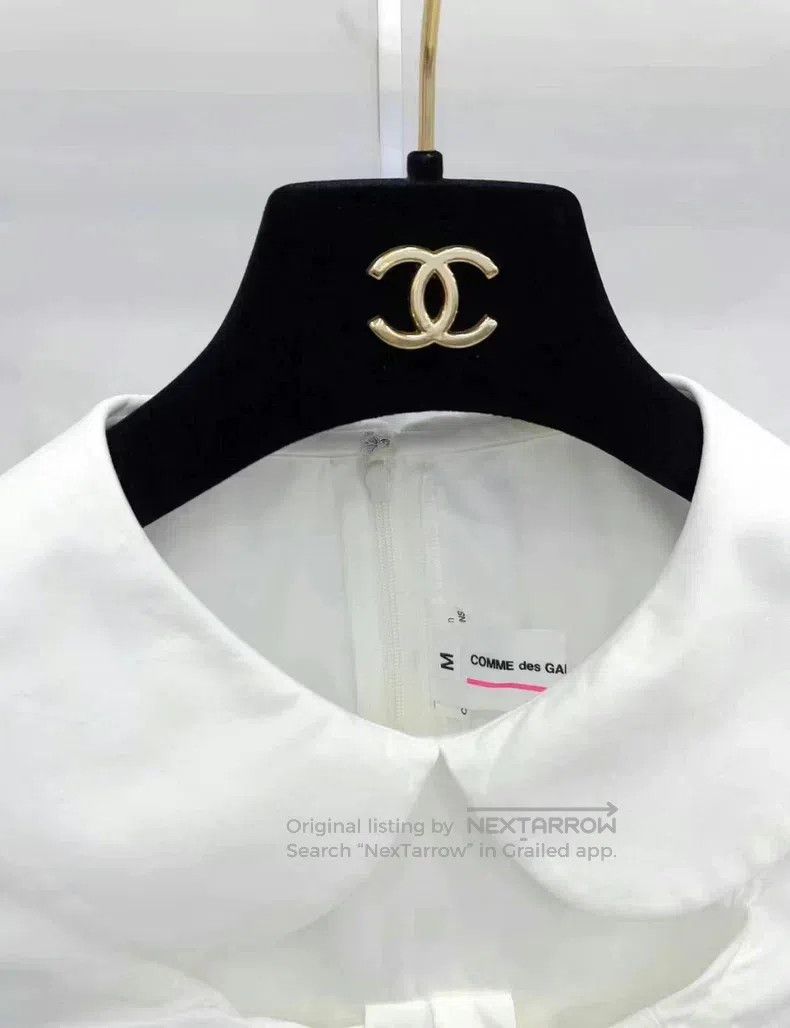 Comme des Garcons Comme Des Garcons White Peter Pan Collar Shirt Size M / US 6-8 / IT 42-44 - 6 Thumbnail