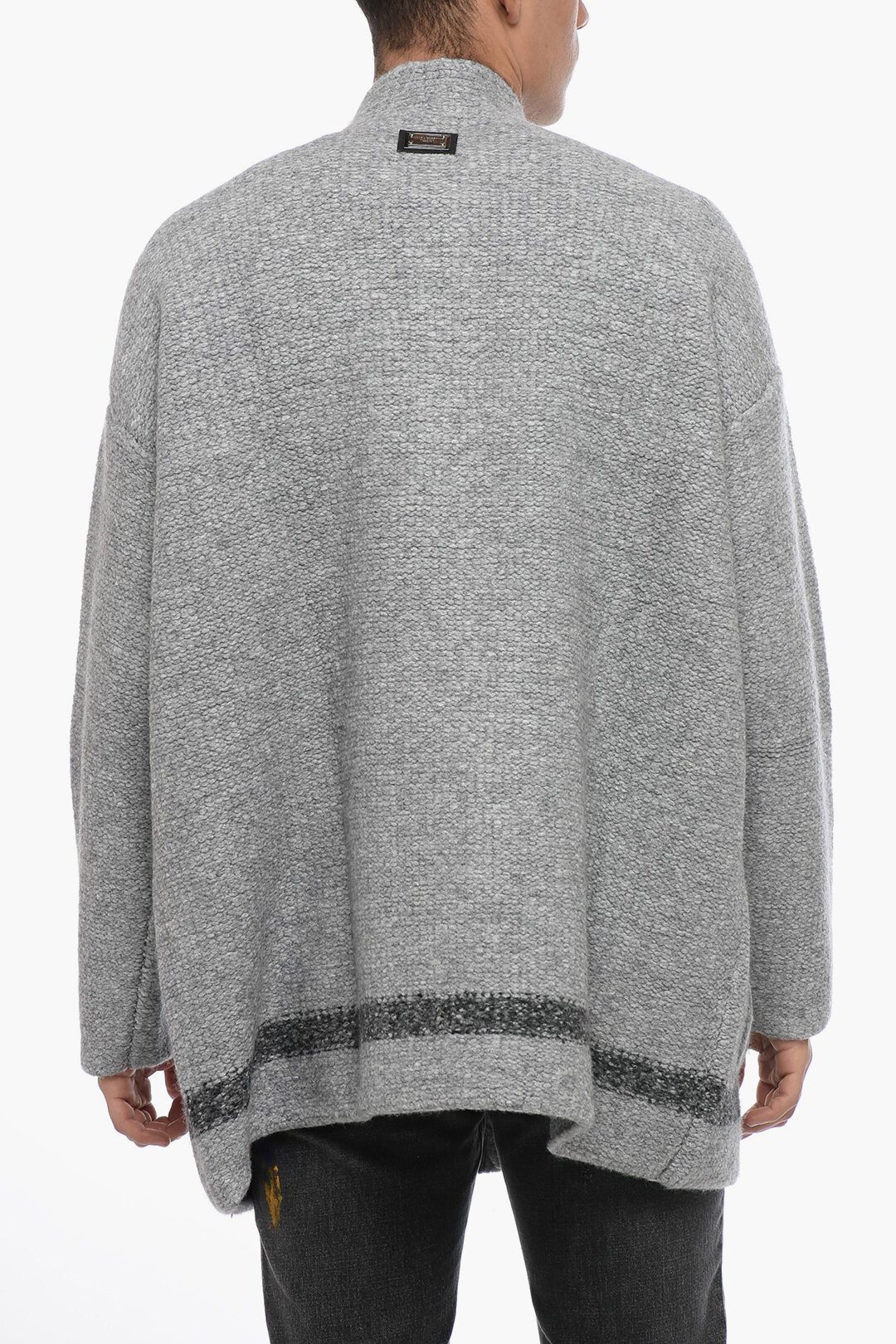 Dolce & Gabbana og1mm0825 Wool Blend Cardigan in Grey Size US M / EU 48-50 / 2 - 2 Thumbnail