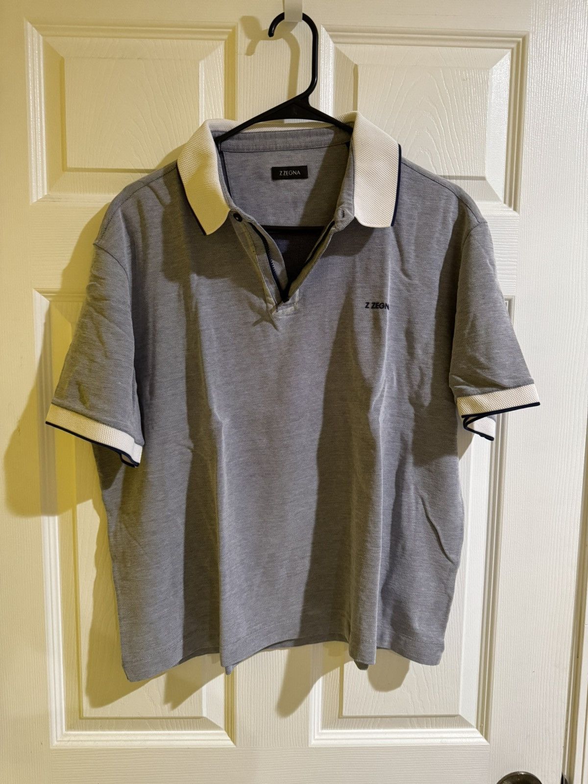 Z Zegna Z Zegna Zip Up Polo Size US L / EU 52-54 / 3 - 2 Thumbnail