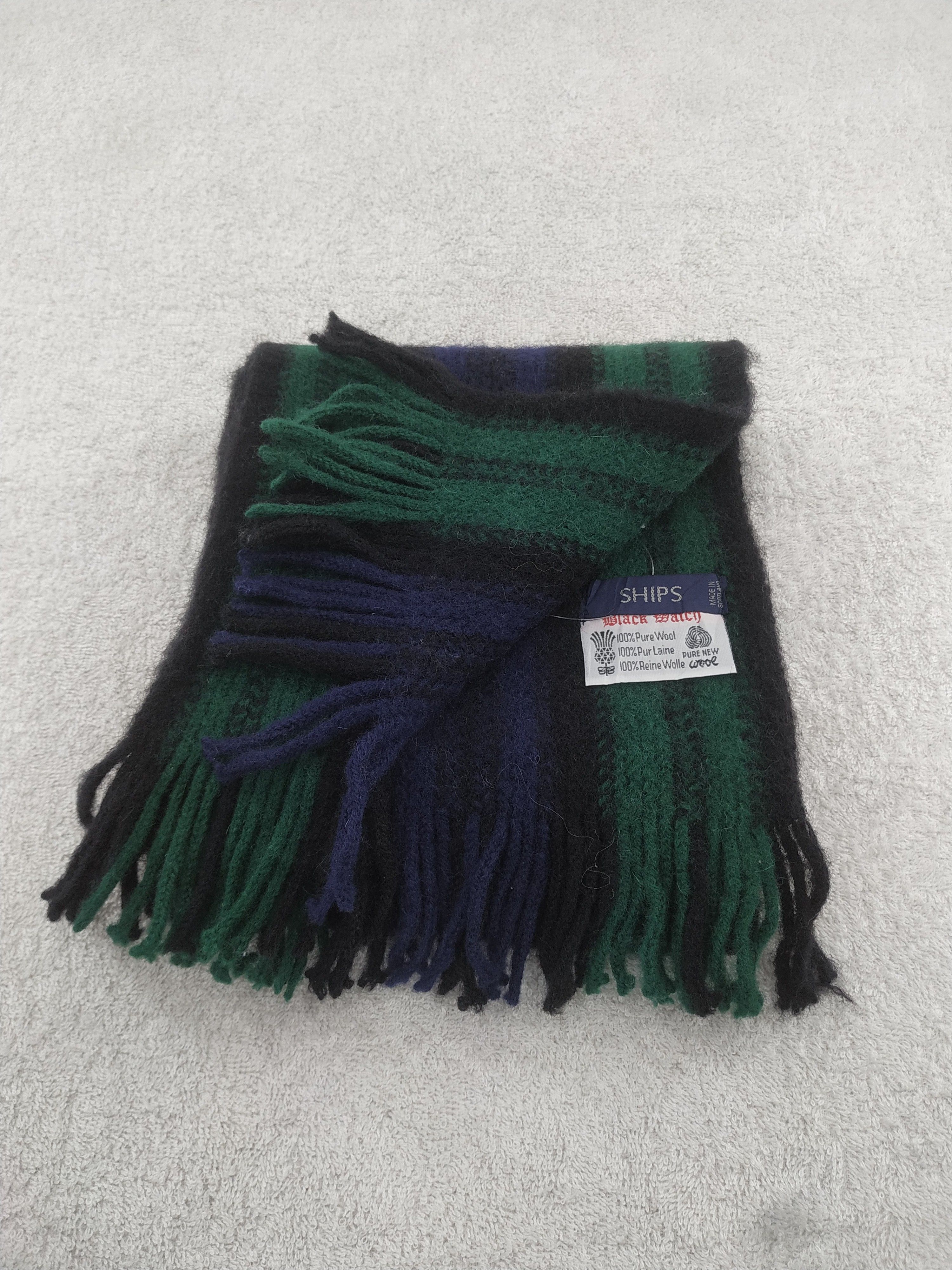 SHIPS Vintage Ships Wool Scarf/Muffler/Neckwear MF179 Size ONE SIZE - 3 Thumbnail