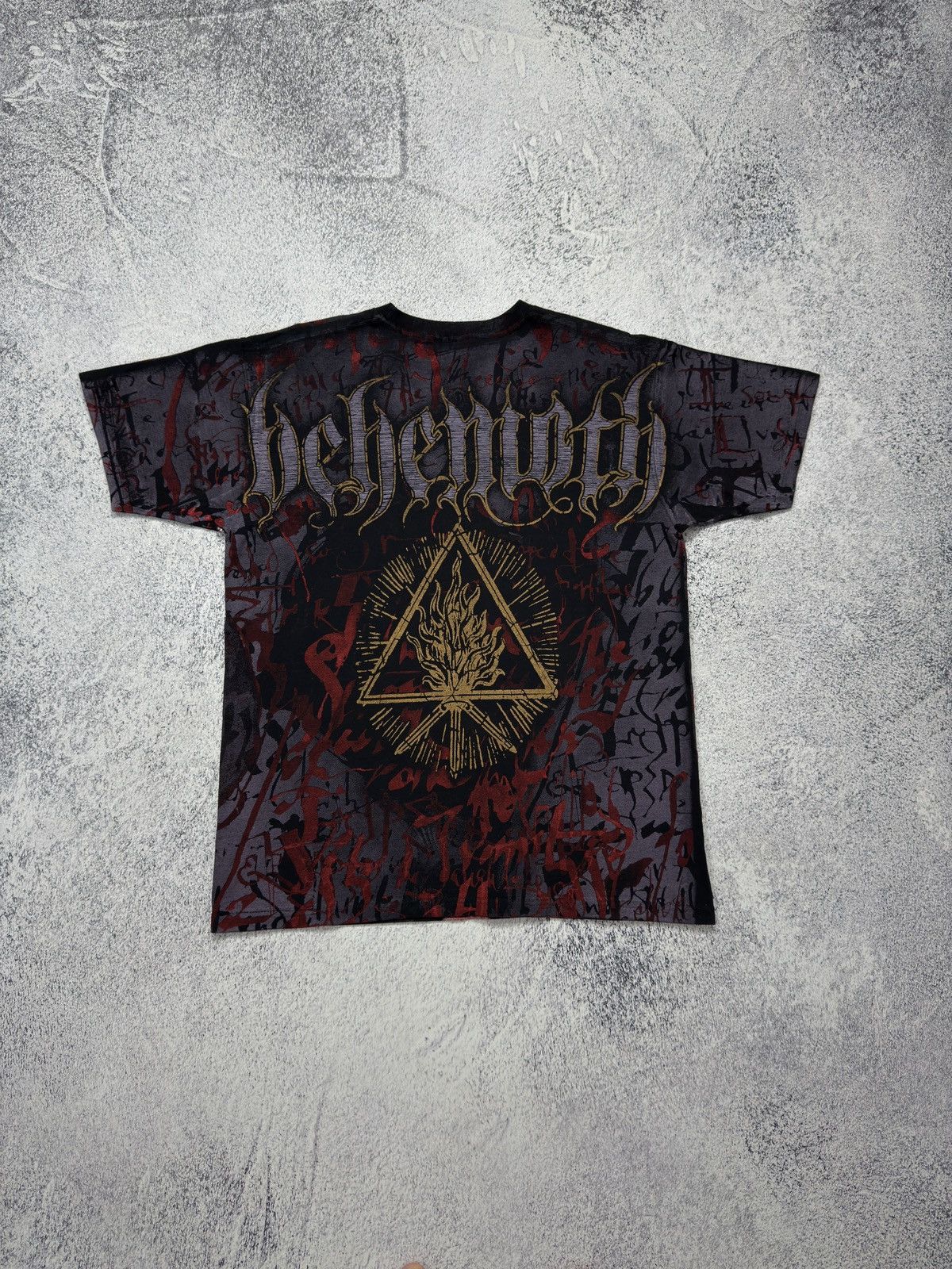 Band Tees × Vintage VINTAGE BEHEMOTH THE SATANIST ALL OVER PRINT T-SHIRT DEATH Size US M / EU 48-50 / 2 - 8 Thumbnail
